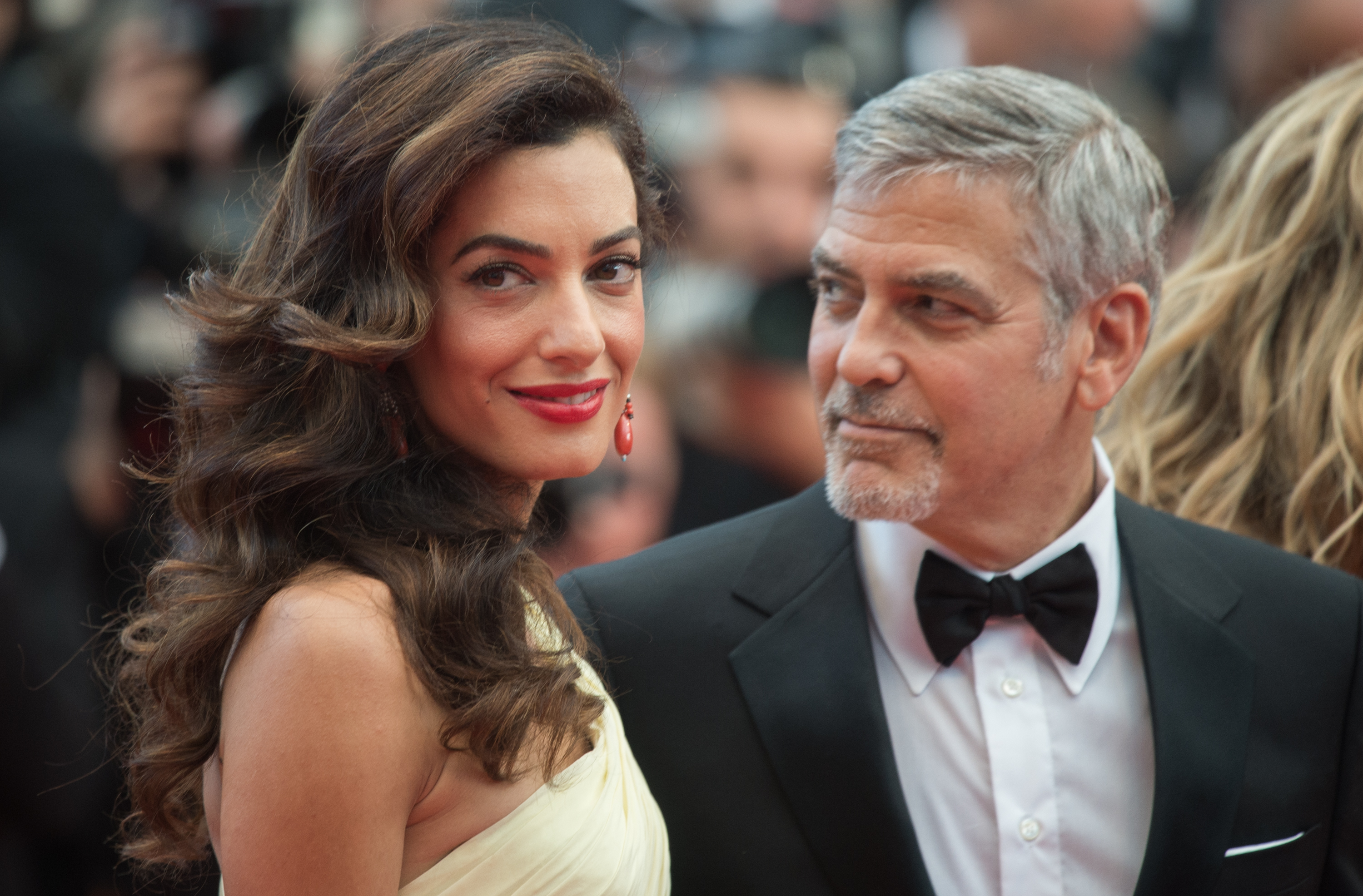 CANNES, FRANCE - MAY 12:  George Clooney and Amal Clooney  attend the screening of "Money Monster" at the annual 69th Cannes Film Festival at Palais des Festivals on May 12, 2016 in Cannes, France.  (Photo by Samir Hussein/WireImage) (Samir Hussein—WireImage)