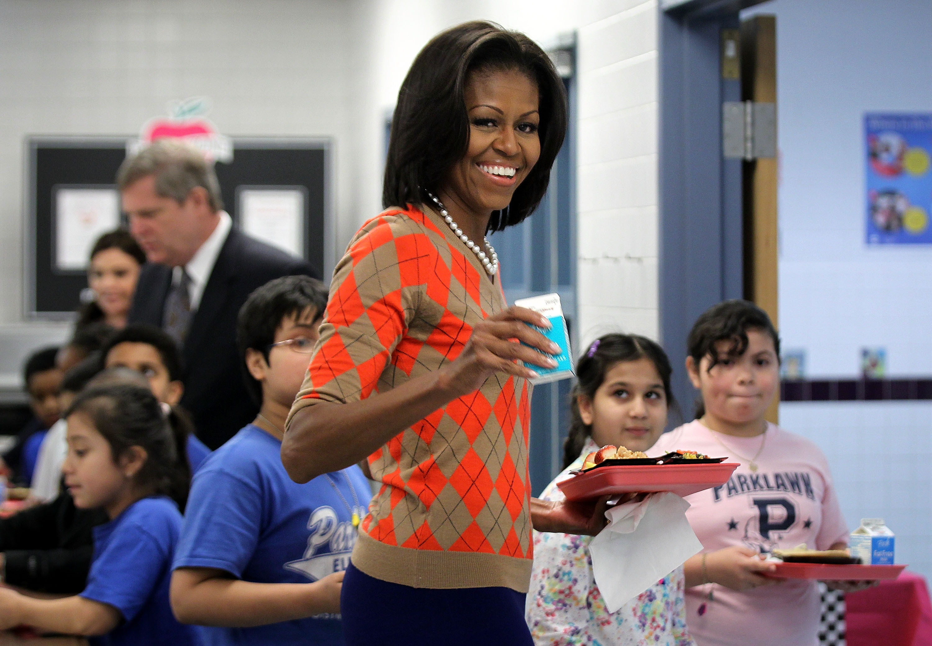 Michelle Obama And Tom Vilsack Discuss New USDA Nutrition Standards For School Lunches