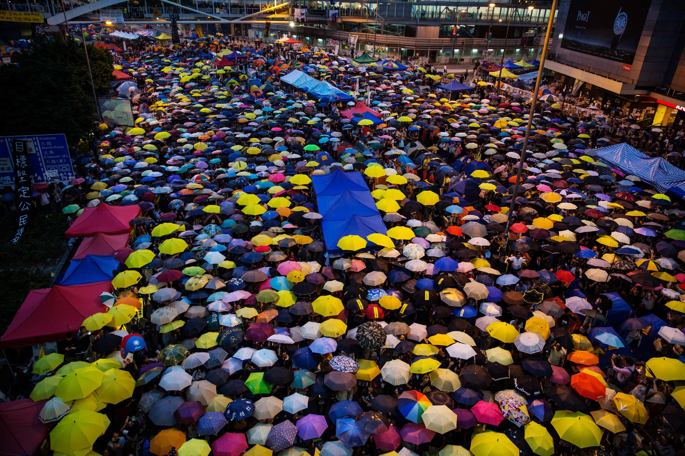 Hong Kong Students Stage A Rally To Mark One Month Since Protests Began