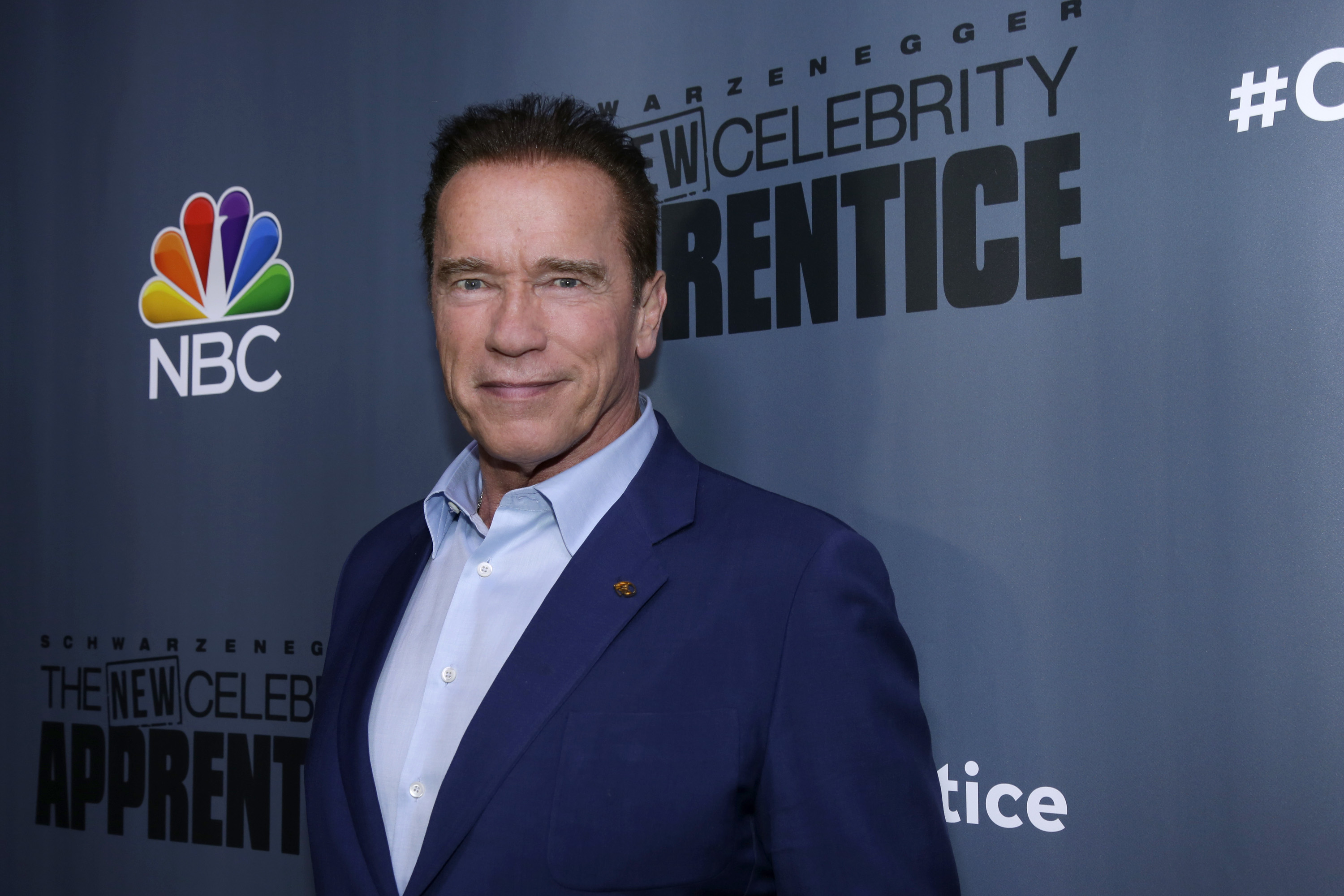Arnold Schwarzenegger, host of 'The New Celebrity Apprentice' on NBC. (Paul Drinkwater—NBC/NBCU Photo Bank via Getty Images)