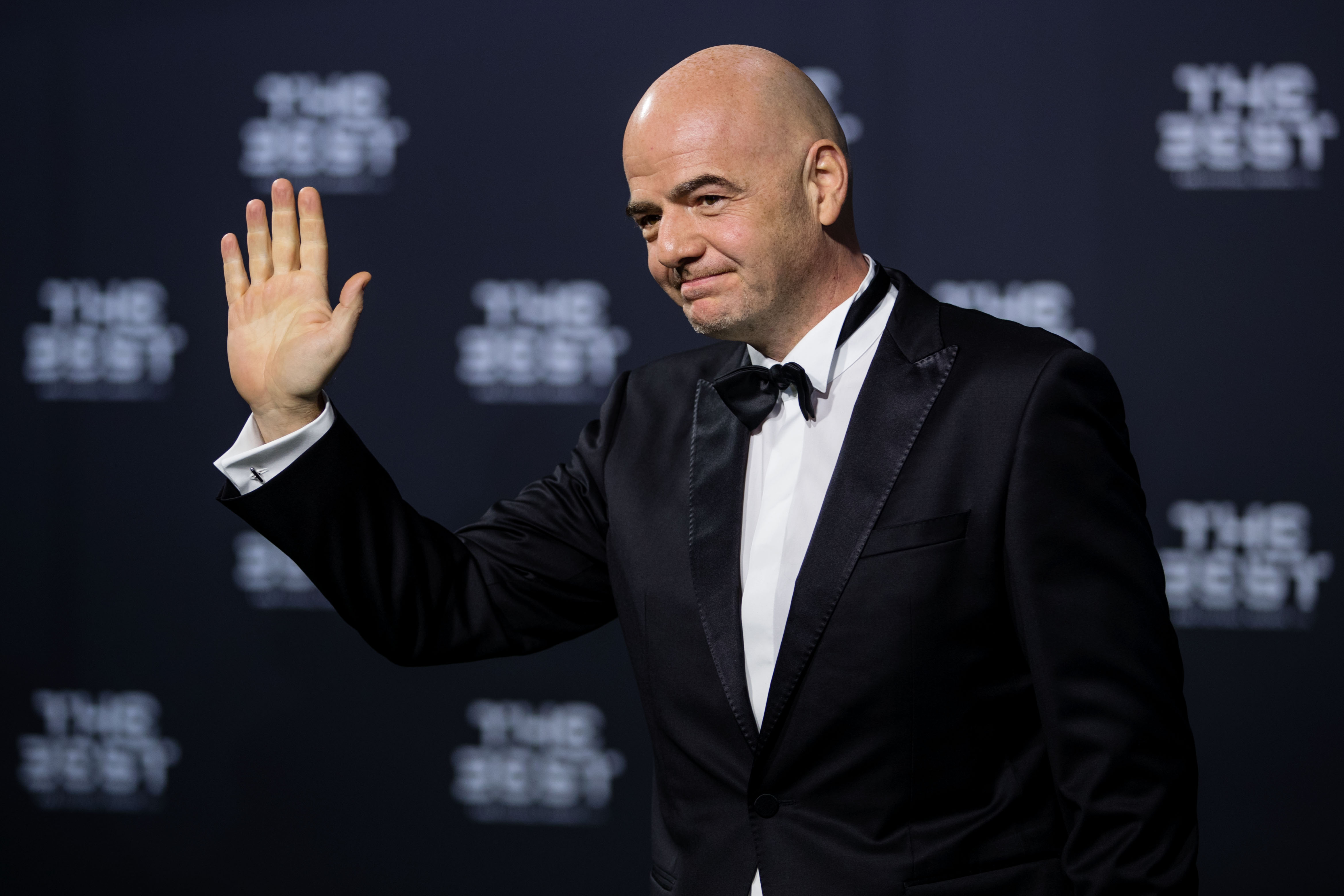 FIFA president Gianni Infantino arrives for The Best FIFA Football Awards 2016 in Zurich, Switzerland, on Jan. 9, 2017. (Philipp Schmidli—Getty Images)