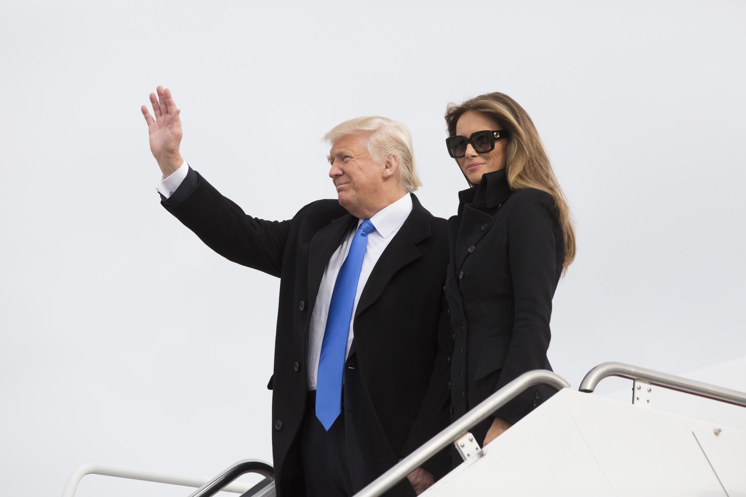 President-Elect Donald Trump Arrives In Washington