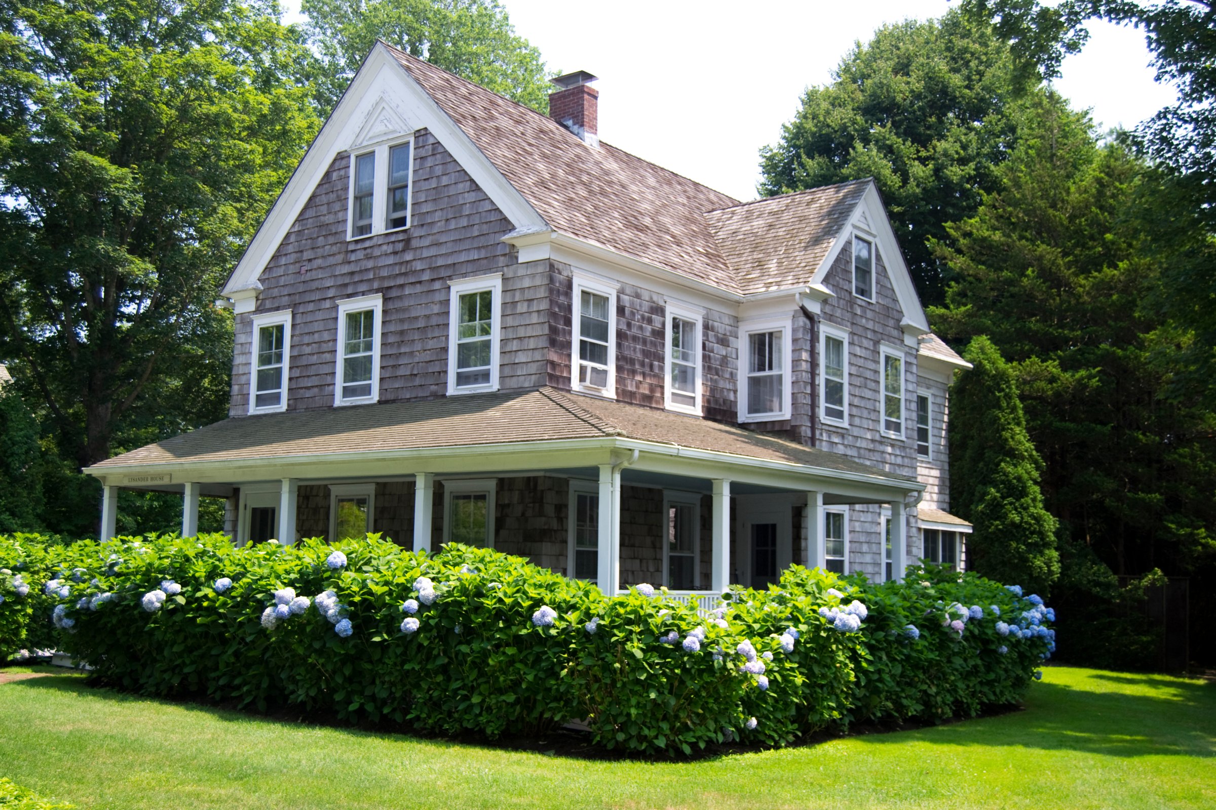 A traditional style Hamptons house