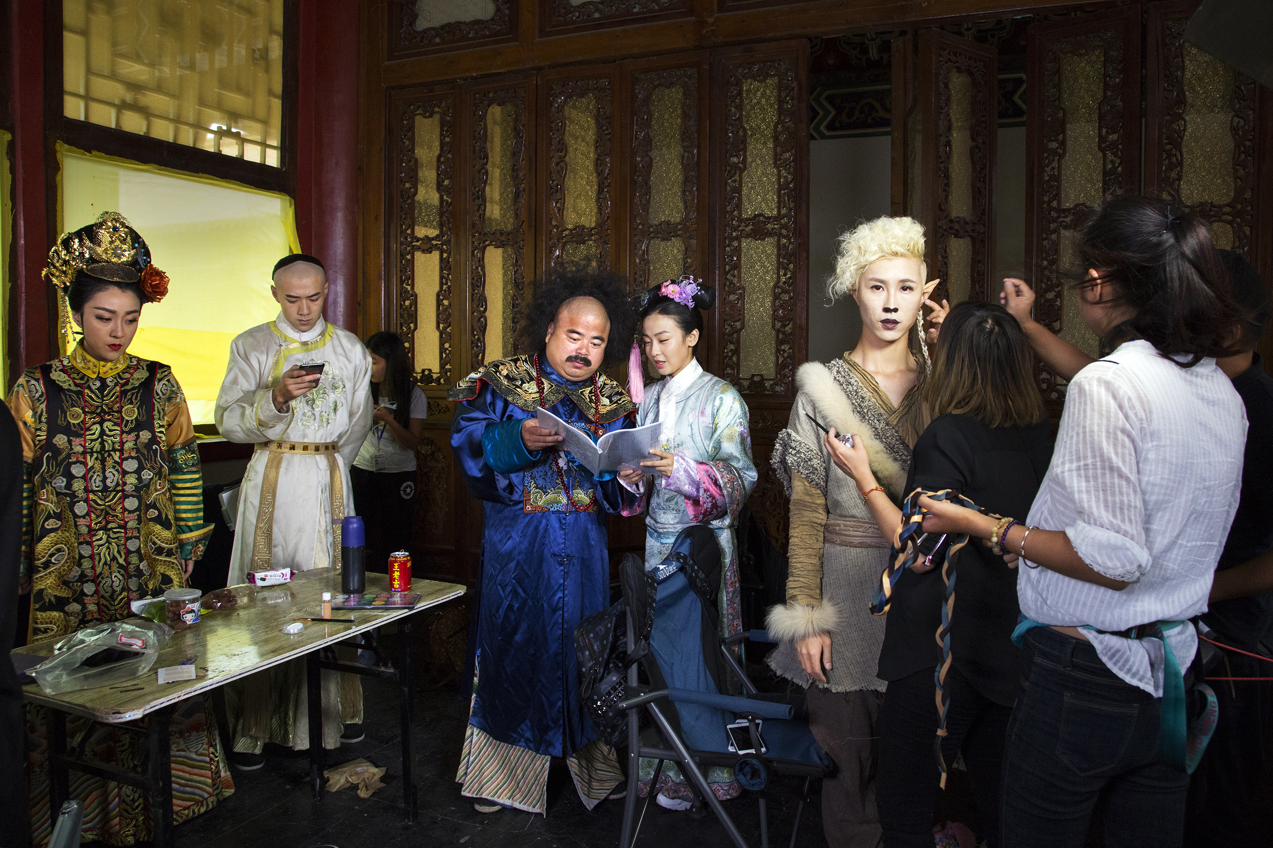 Actors on the set of a costume drama at Hengdian World Studios. China’s box-office revenue is poised to surpass Hollywood’s in the next few years. (Liz Hingley for TIME)