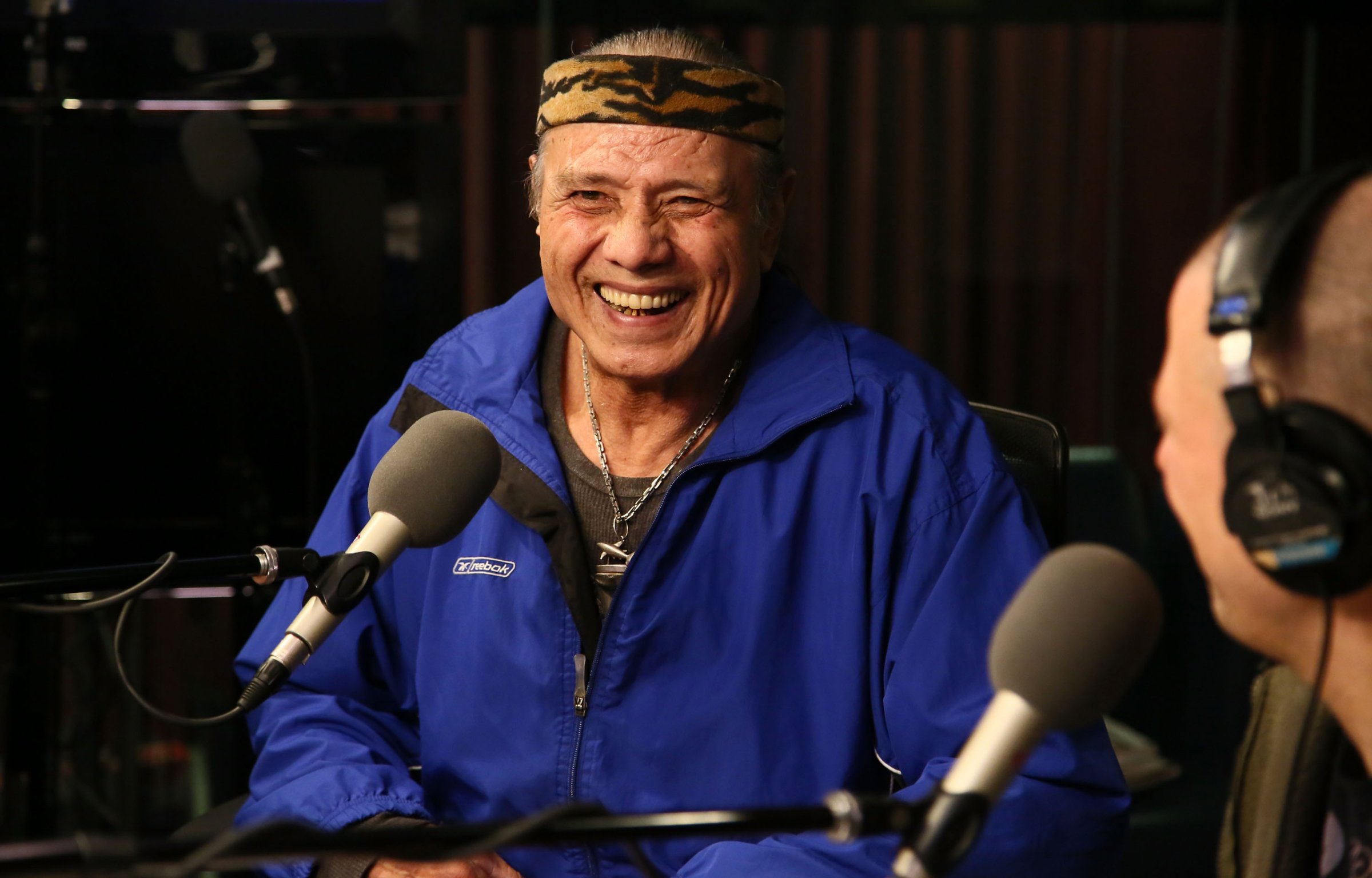 NEW YORK, NY - JANUARY 09: Jimmy "Superfly" Snuka visits "The Opie &amp; Anthony Show" at SiriusXM studios on January 9, 2013 in New York City. (Photo by Astrid Stawiarz/Getty Images)
