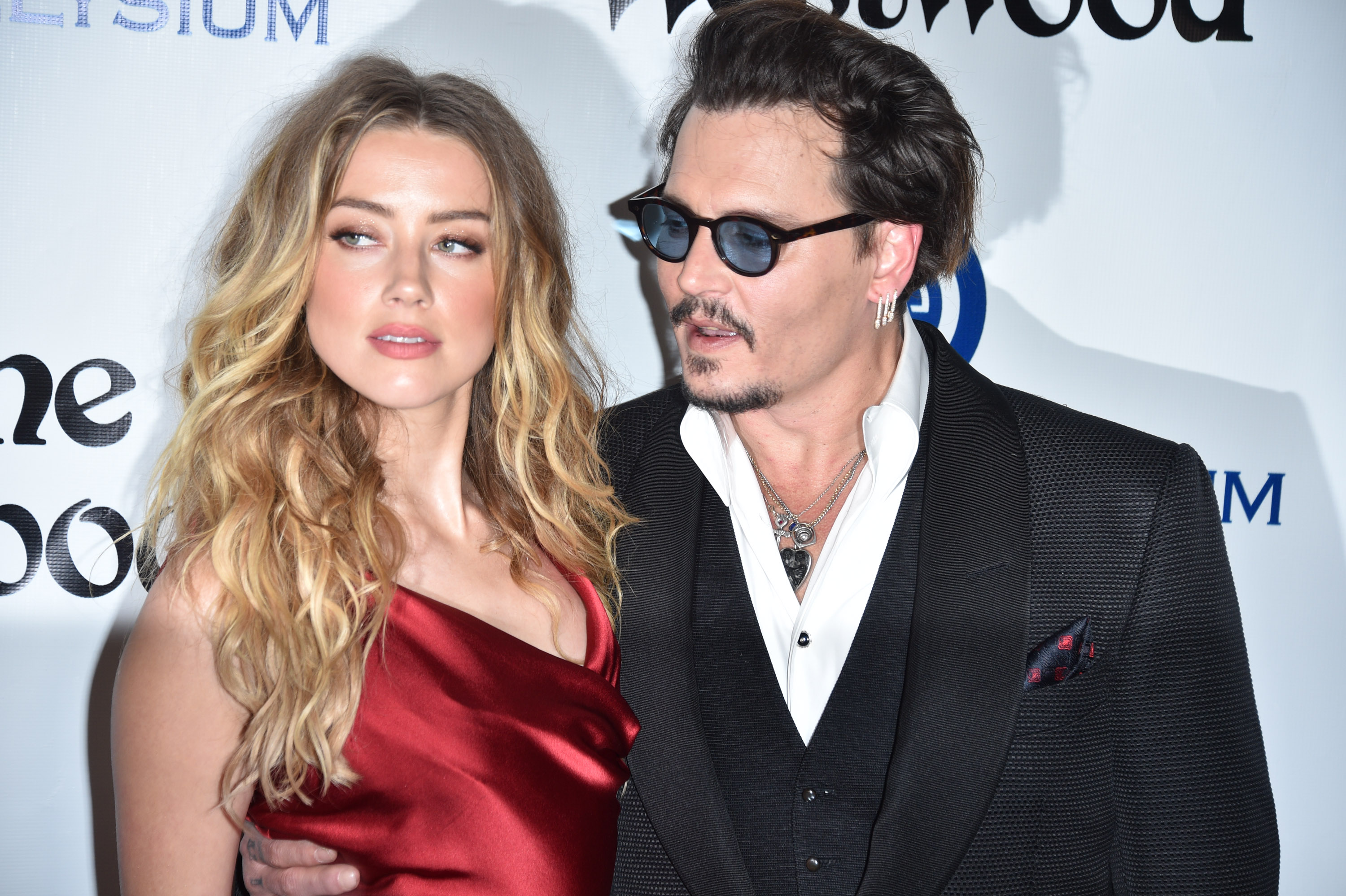 CULVER CITY, CA - JANUARY 09:  Amber Heard and Johnny Depp attend the Art of Elysium 2016 HEAVEN Gala presented by Vivienne Westwood &amp; Andreas Kronthaler at 3LABS on January 9, 2016 in Culver City, California.  (Photo by George Pimentel/WireImage) (George Pimentel—WireImage)
