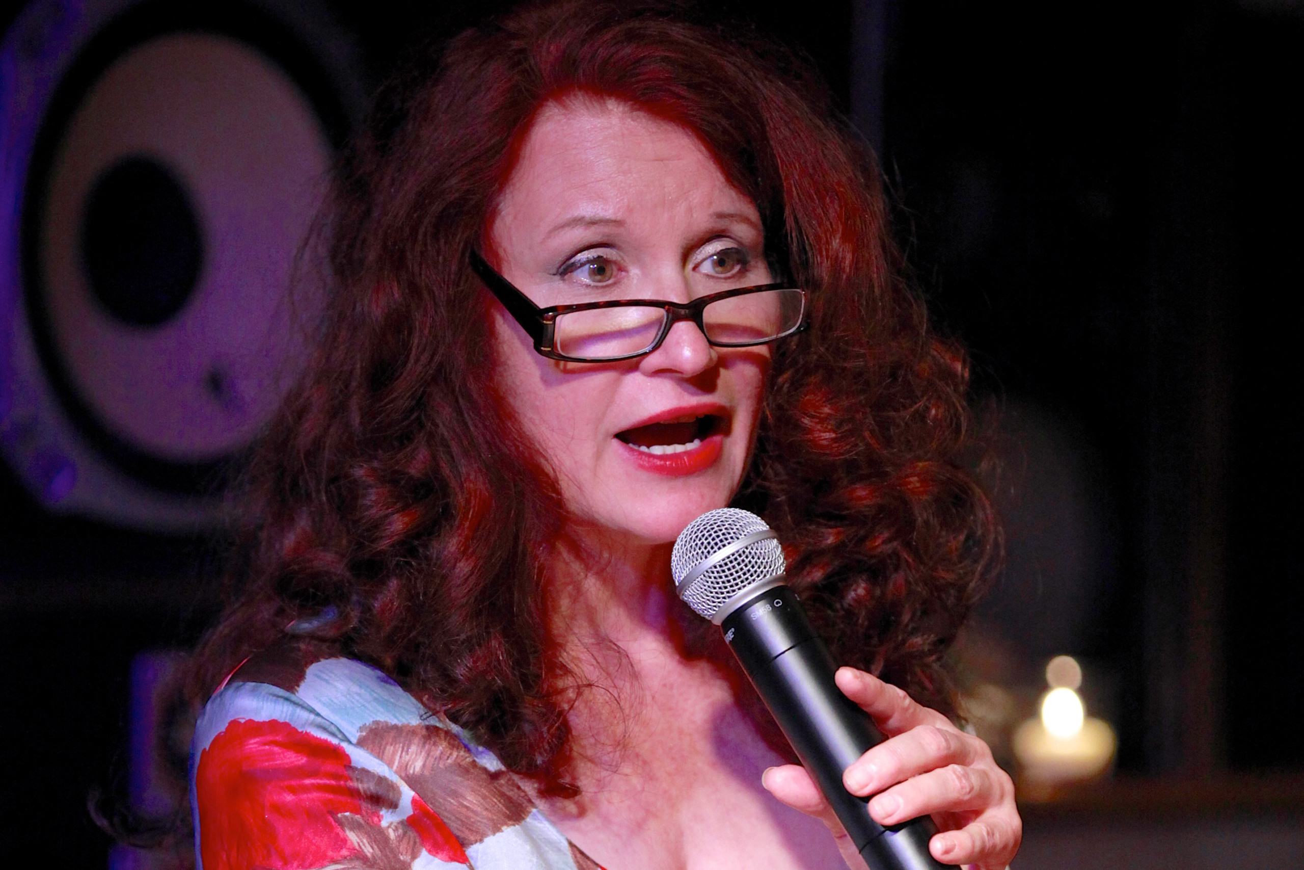 Finley reads at the Free Pussy Riot Public Reading on August 16, 2012 in New York City. (Charles Eshelman—Getty Images)