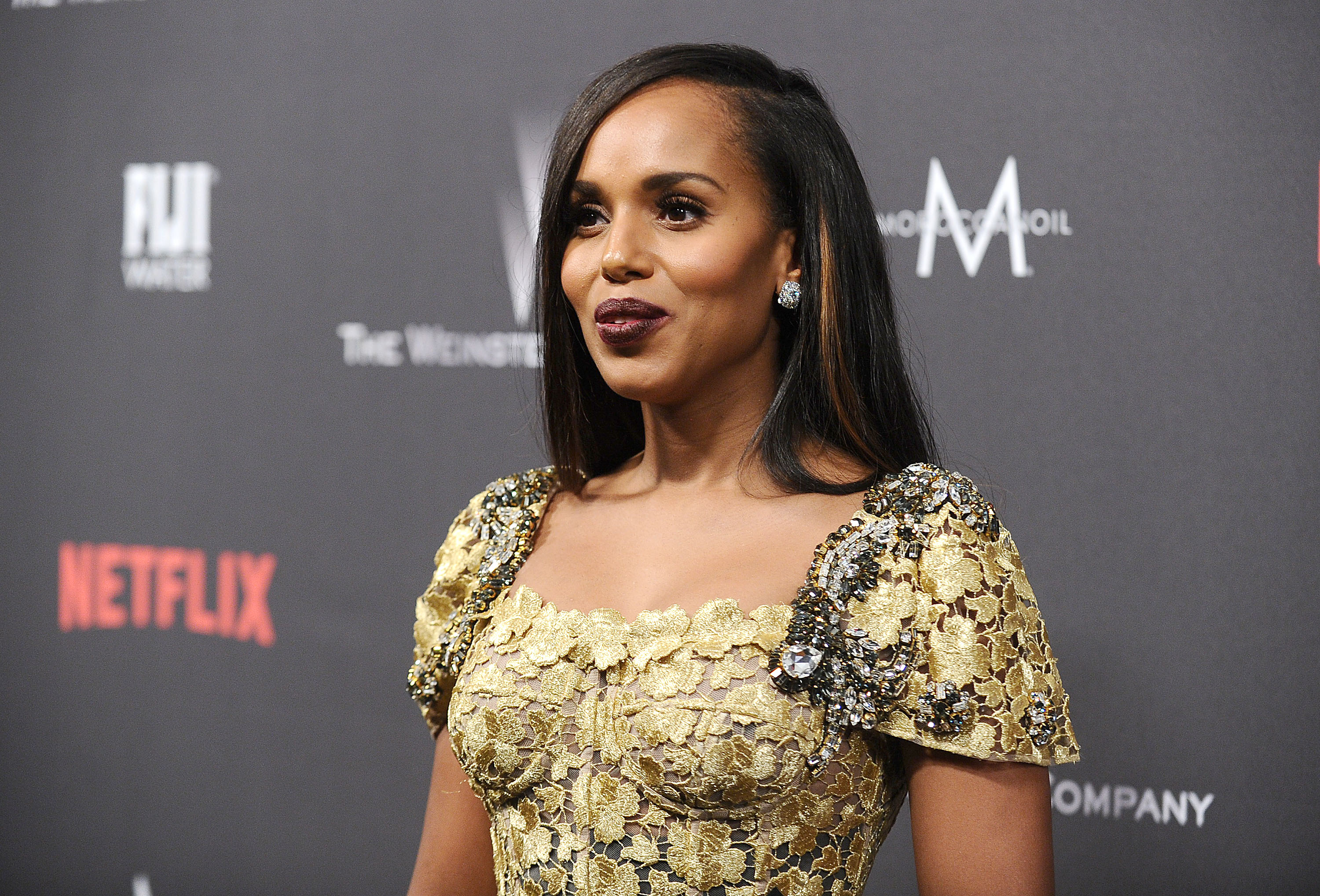 LOS ANGELES, CA - JANUARY 08:  Actress Kerry Washington attends the 2017 Weinstein Company and Netflix Golden Globes after party on January 8, 2017 in Los Angeles, California.  (Photo by Jason LaVeris/FilmMagic) (Jason LaVeris—FilmMagic)