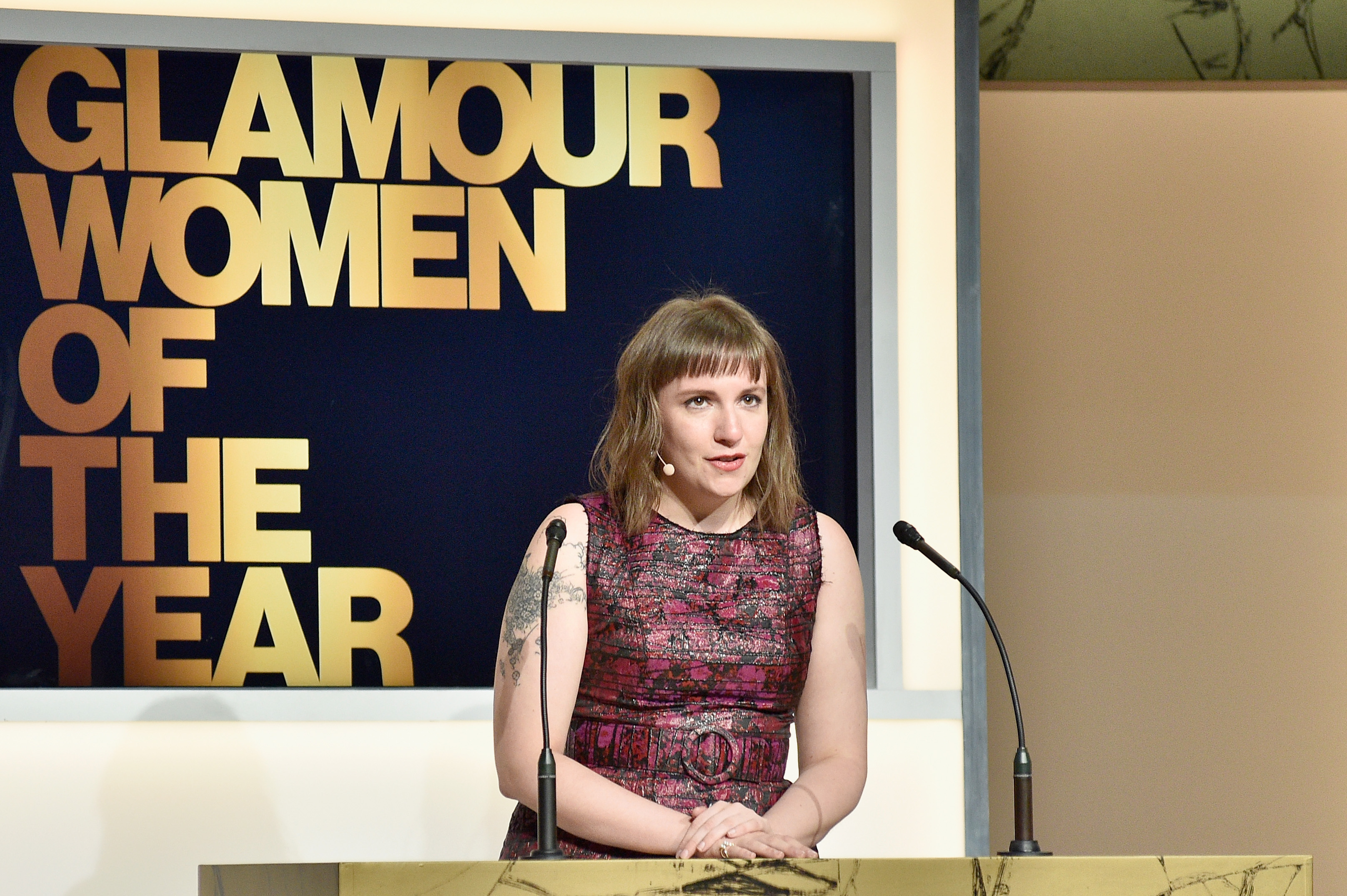 Actress/writer Lena Dunham speaks onstage Glamour Women Of The Year 2016 at NeueHouse Hollywood on Nov. 14, 2016 in Los Angeles. (Stefanie Keenan—Getty Images for Glamour)
