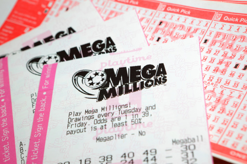 Tickets for the Mega Millions lottery game.