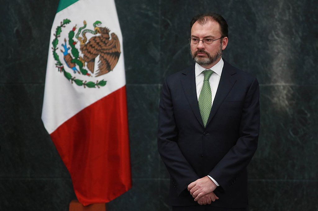 Luis Videgary is seen during a press conference of President of Mexico Enrique Pe&ntilde;a Nieto in Mexico City on Jan. 4, 2017 (Anadolu Agency—Getty Images)
