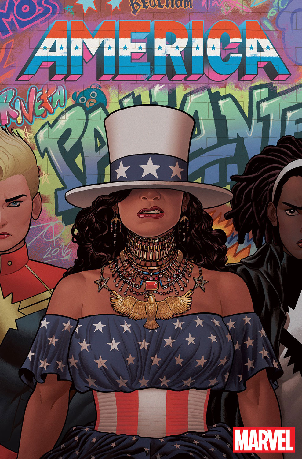 This Marvel comic book cover is a tribute to one of Lemonade's most iconic images. ((Credit: Joe Quinones/Marvel))