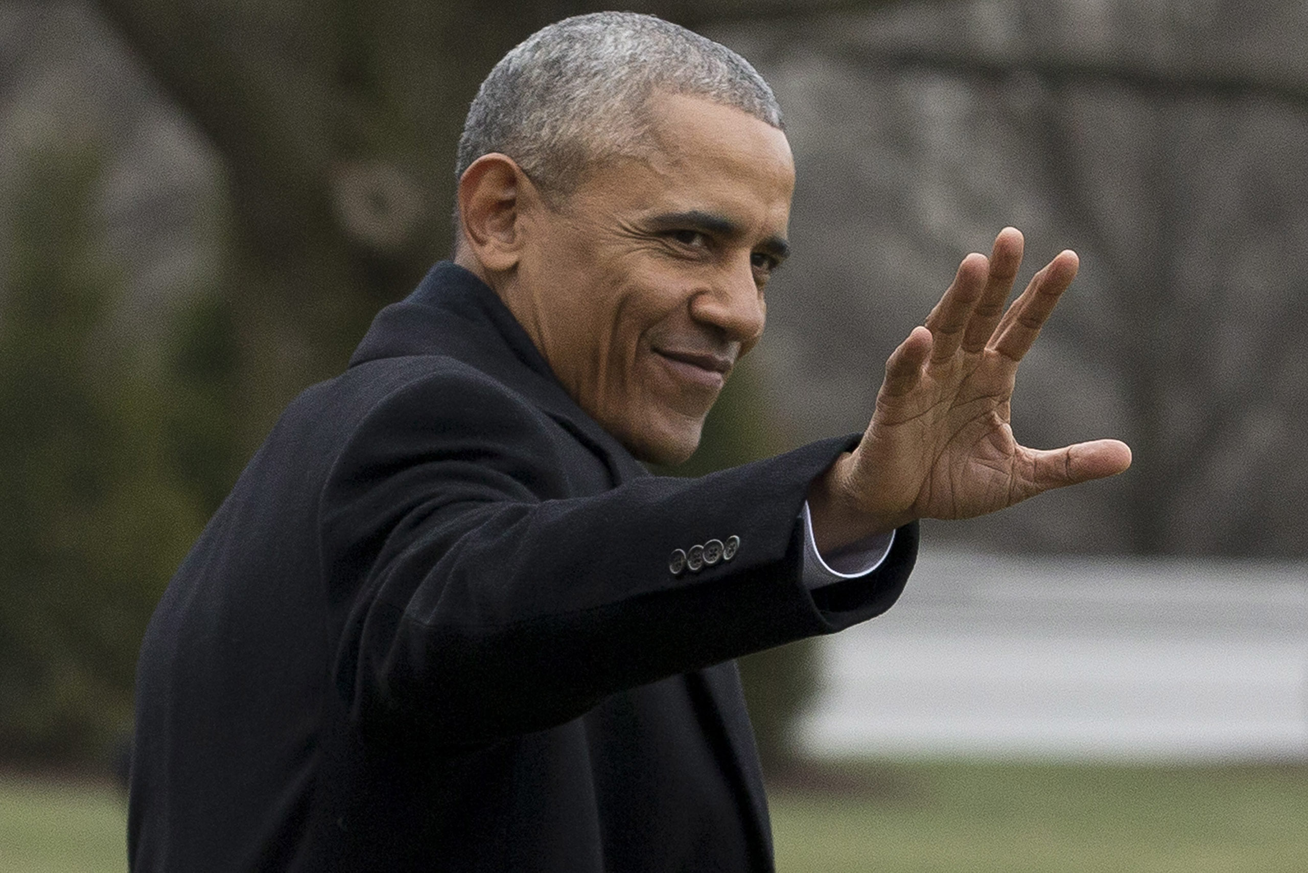 US President Barack Obama departs the White House