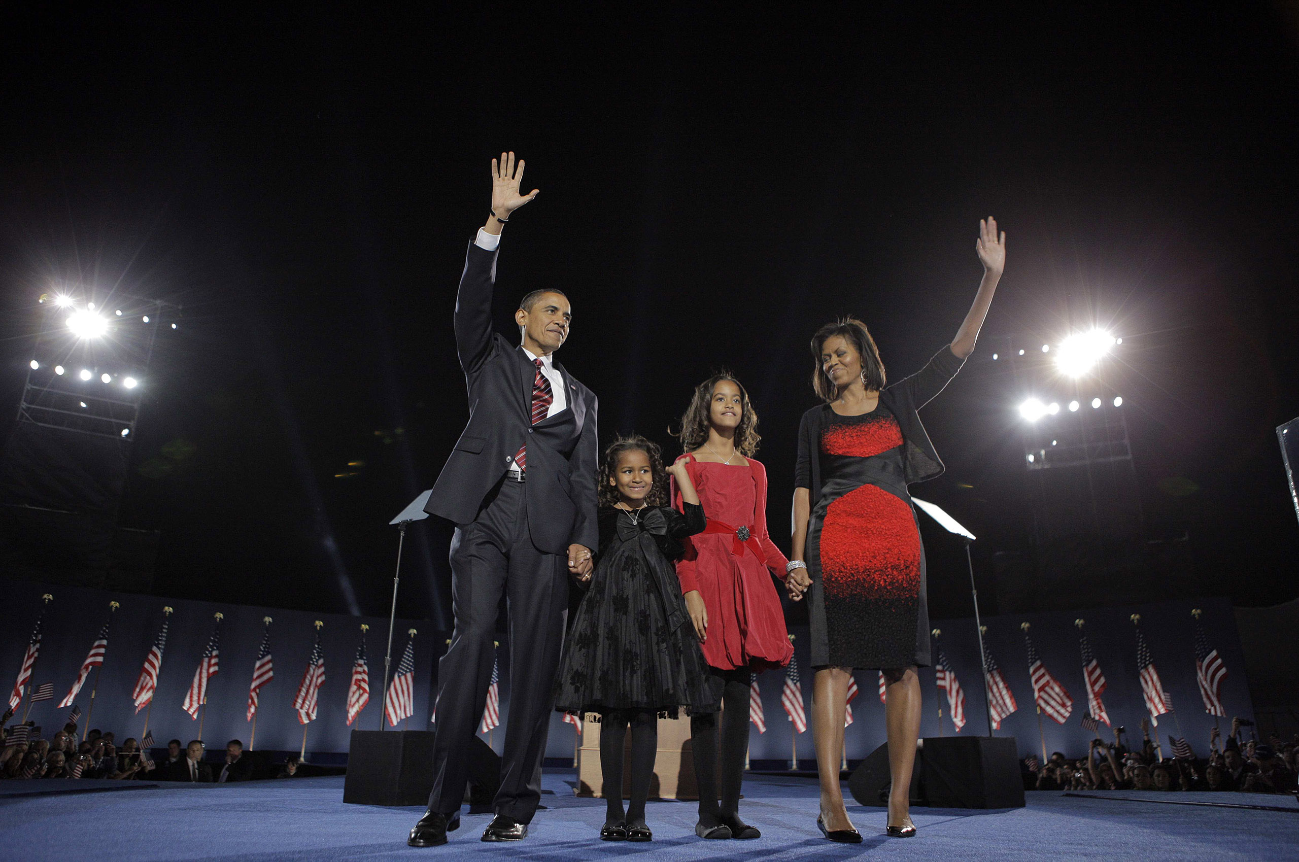 Barack Obama: The Obamas' children, from left, Sasha, 7, and Malia, 10, are the youngest children to live in the White House since the Kennedy administration. Sasha now attends the Sidwell Friends School. Malia graduated from high school in 2016 and is taking a gap year before attending Harvard.