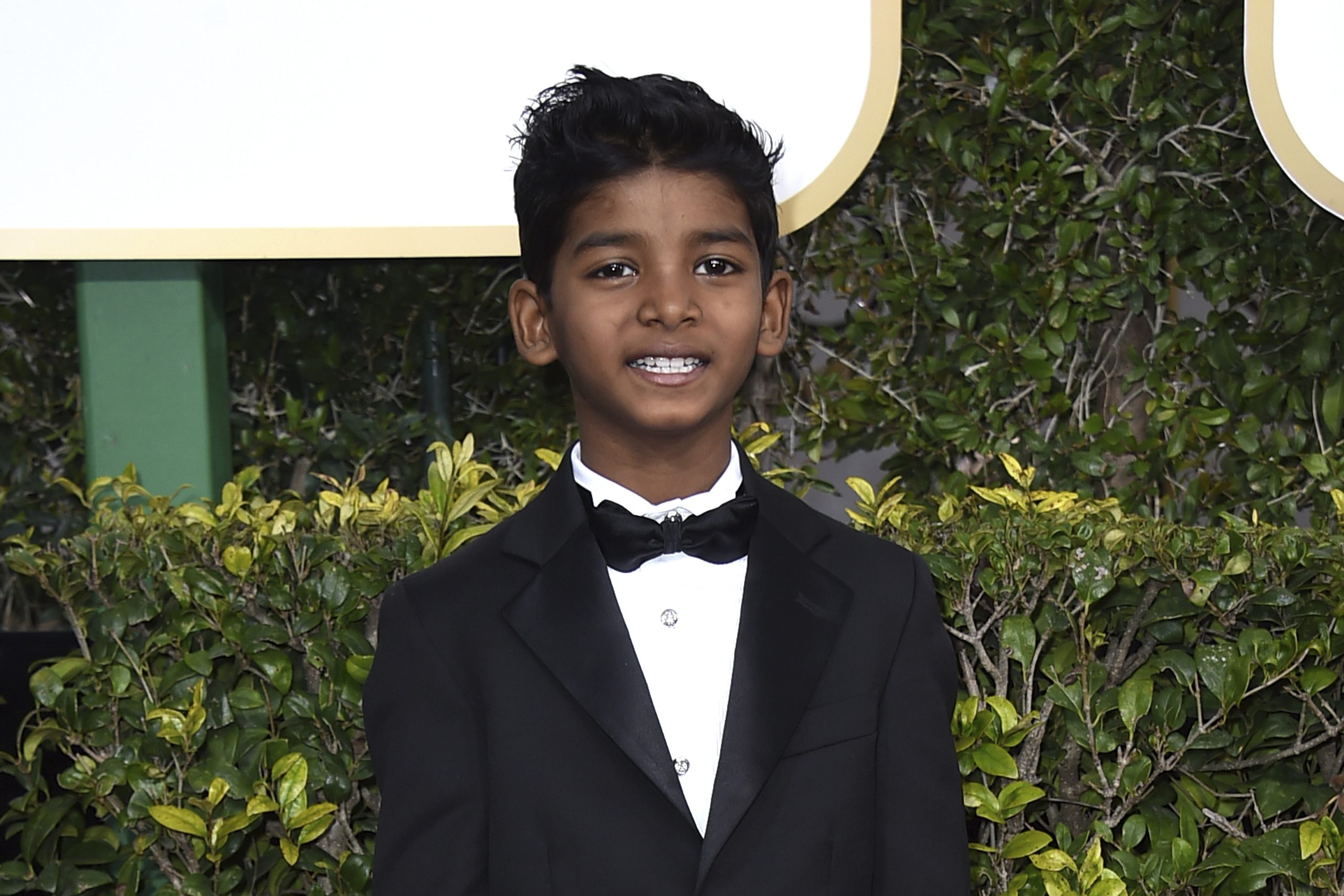 Sunny Pawar arrives at the 74th annual Golden Globe Awards at the Beverly Hilton Hotel in Beverly Hills, Calif., on Jan. 8, 2017. (Jordan Strauss—Invision/AP)
