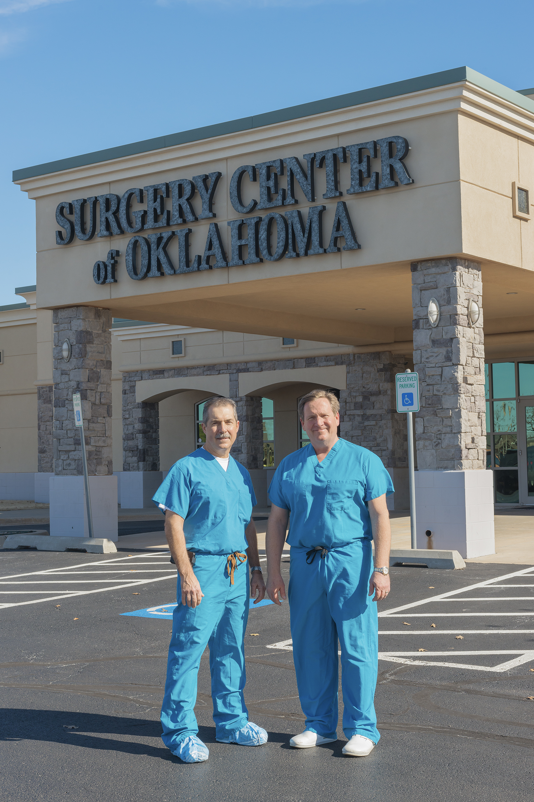 Anesthesiologists Steven Lantier and Keith Smith founded a cash-based medical center in Oklahoma City that posts its prices online. (Dan Farnum for TIME)
