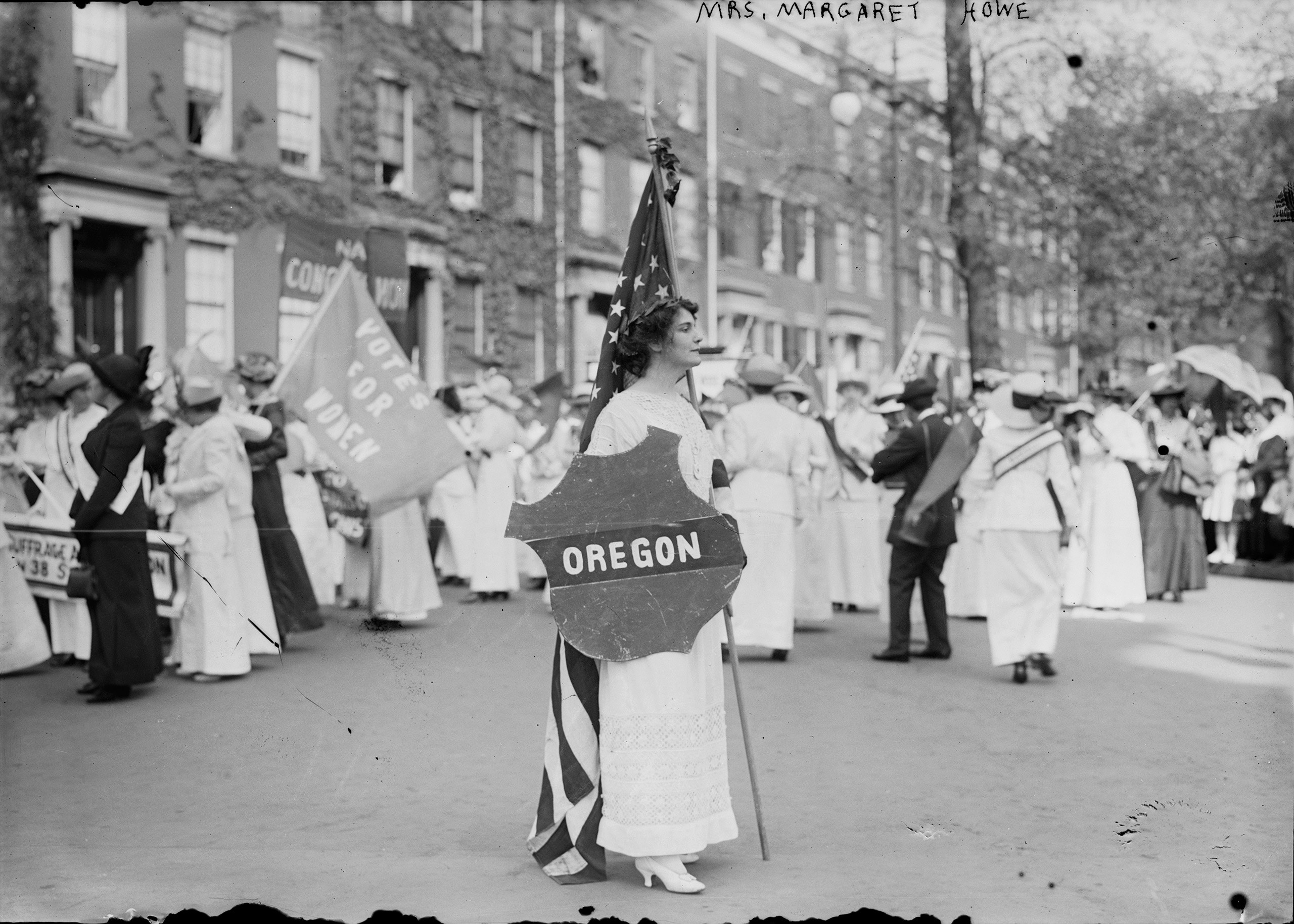 Margaret Vale Howe, a participant in the suffrage parade in Washington, D.C., March 1913.
