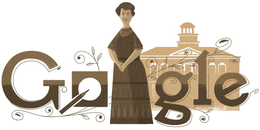Google Doodle to mark what would have been the 163rd birthday of Aletta Jacobs