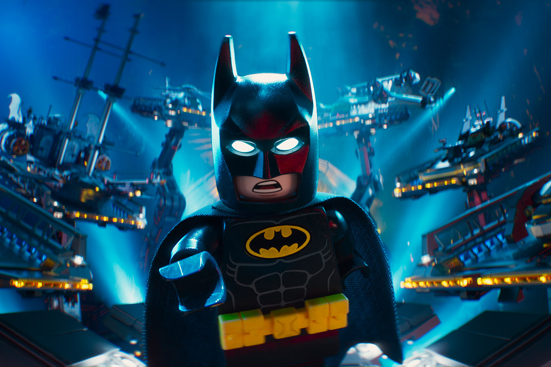 Batman, voiced by Will Arnett, in <em>The Lego Batman Movie</em> (Warner Bros)