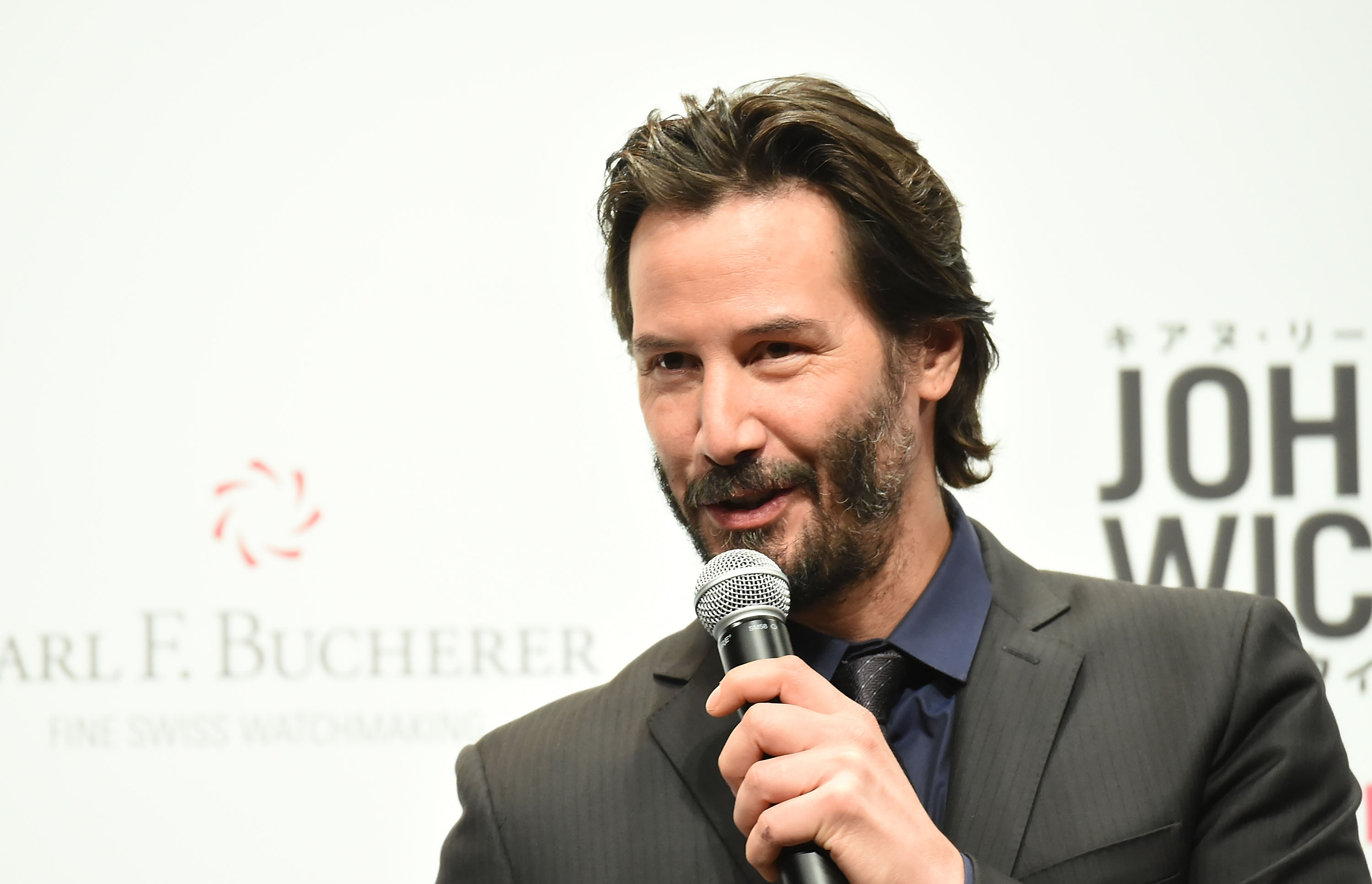 Keanu Reeves attends the 'John Wick' Japan Premiere at Differ Ariake Arena on September 30, 2015 in Tokyo, Japan. (Jun Sato/WireImage)