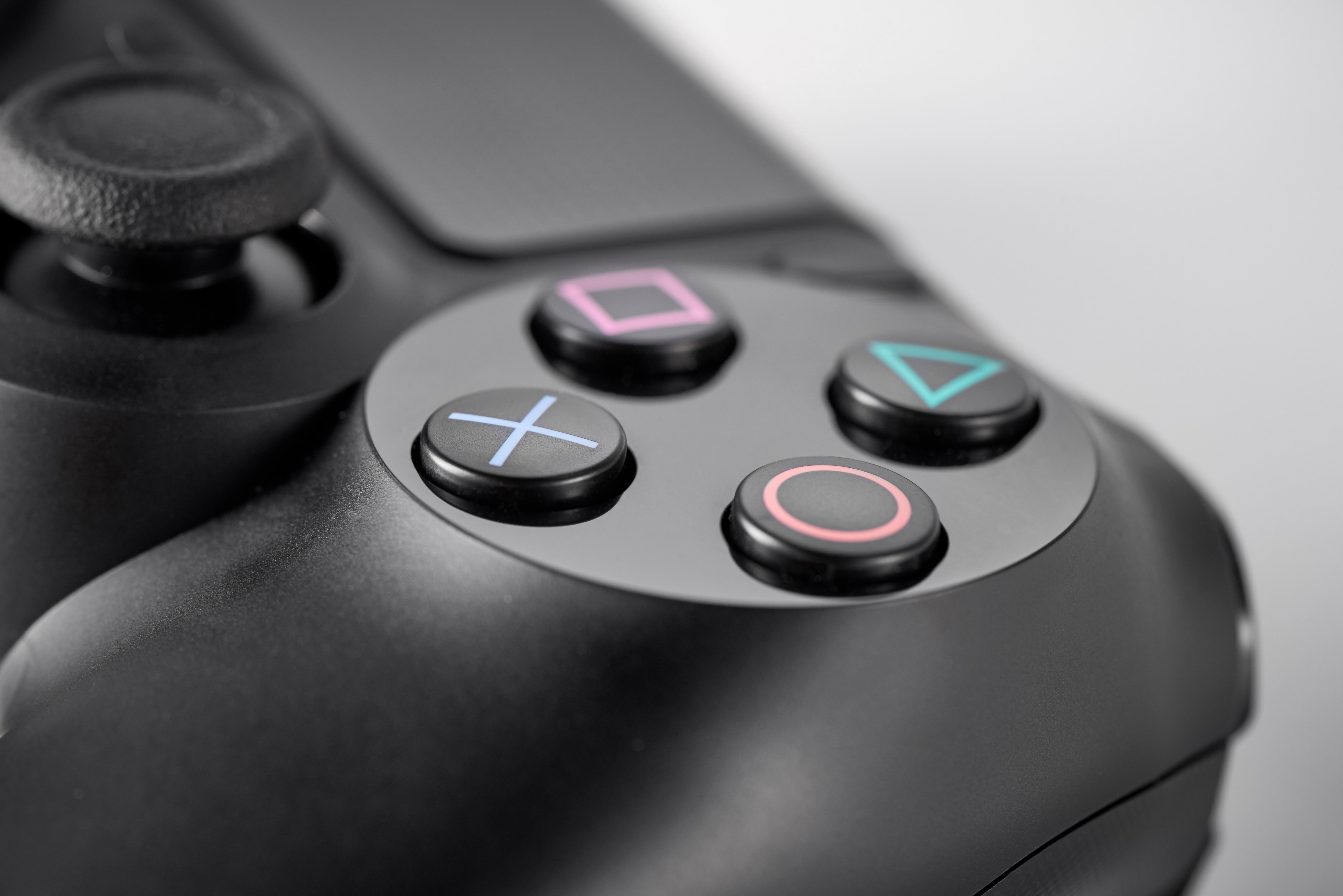Detail of the buttons on a Sony DualShock 4 wireless controller, taken on January 22, 2016. (Future Publishing&mdash;Future Publishing)