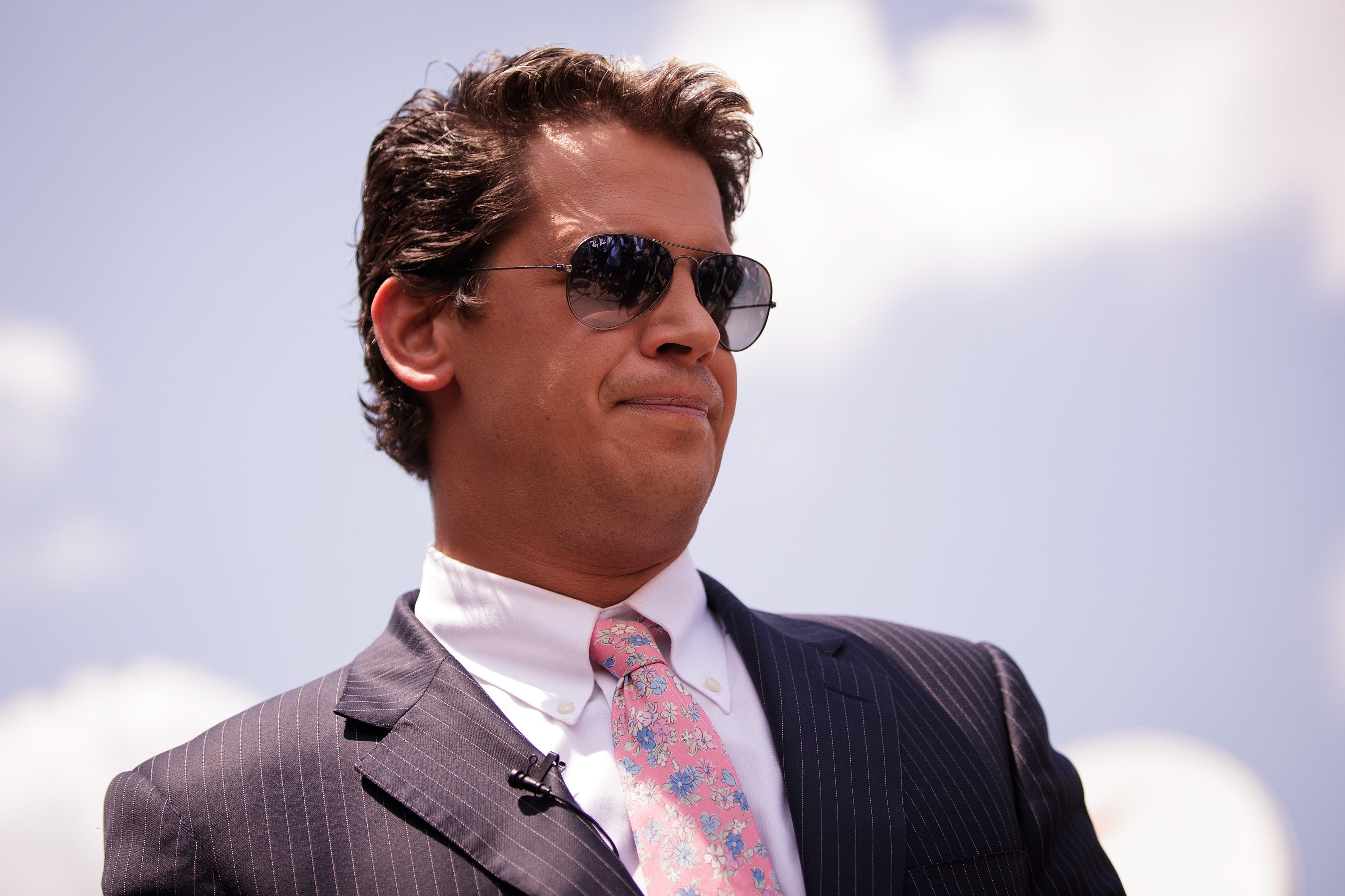 Milo Yiannopoulos, a conservative columnist and editor at Breitbart News. (Drew Angerer—Getty Images)