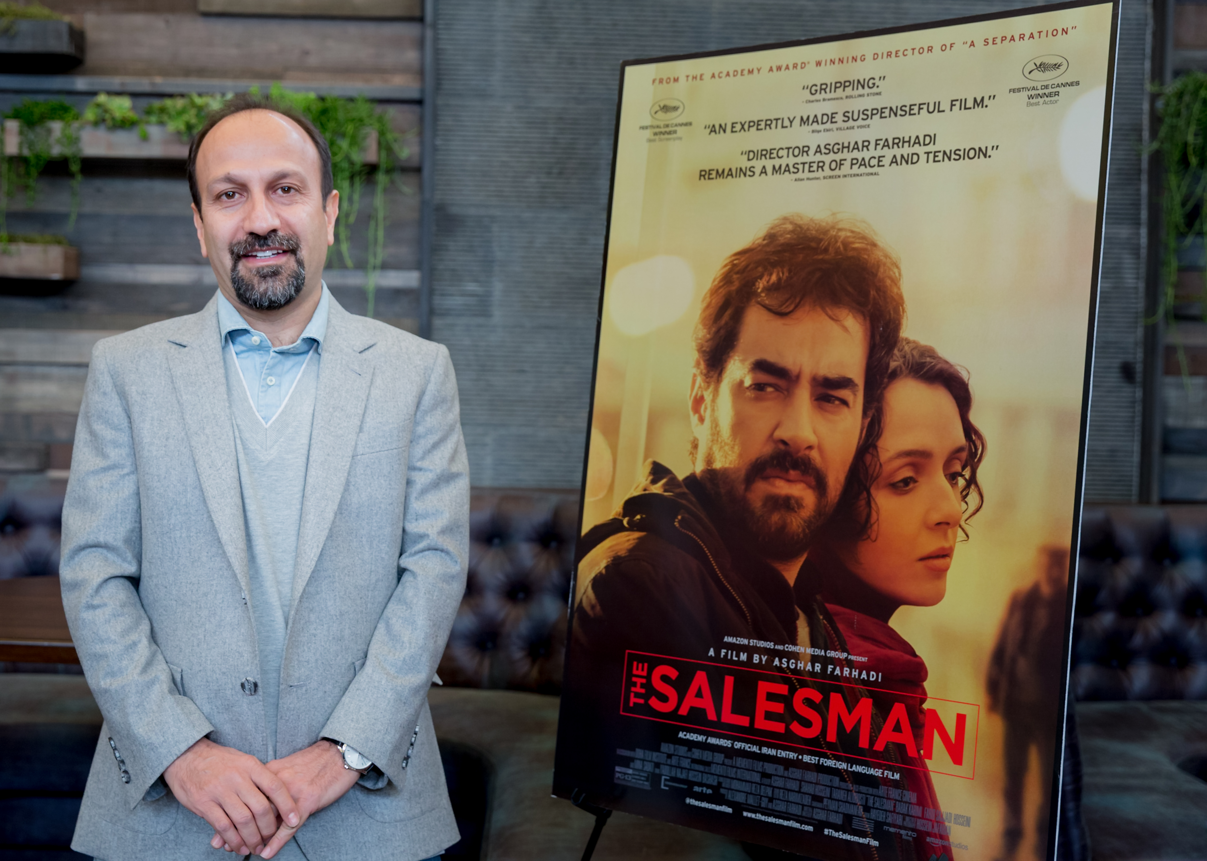 Director Asghar Farhadi poses for a picture at the Egyptian Theatre on January 7, 2017 in Hollywood, California. (Greg Doherty—Getty Images)
