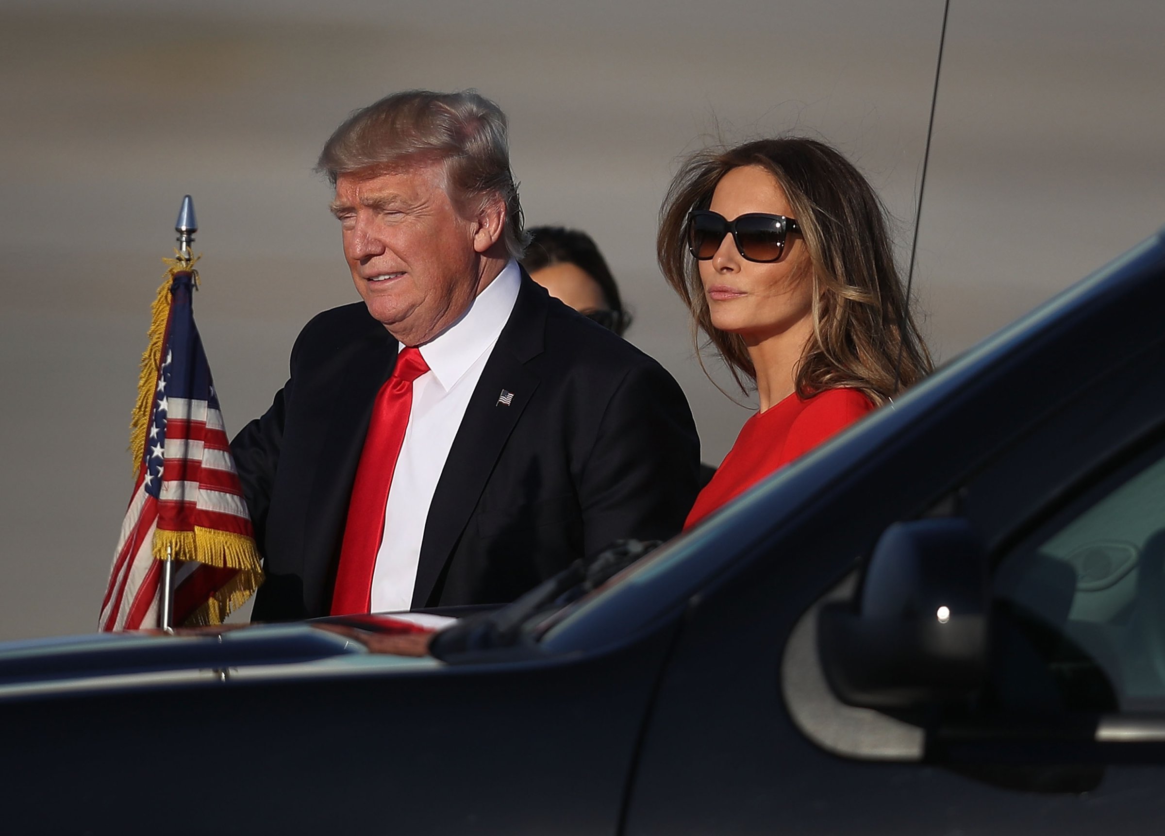 Donald Trump Spends The Weekend In Palm Beach