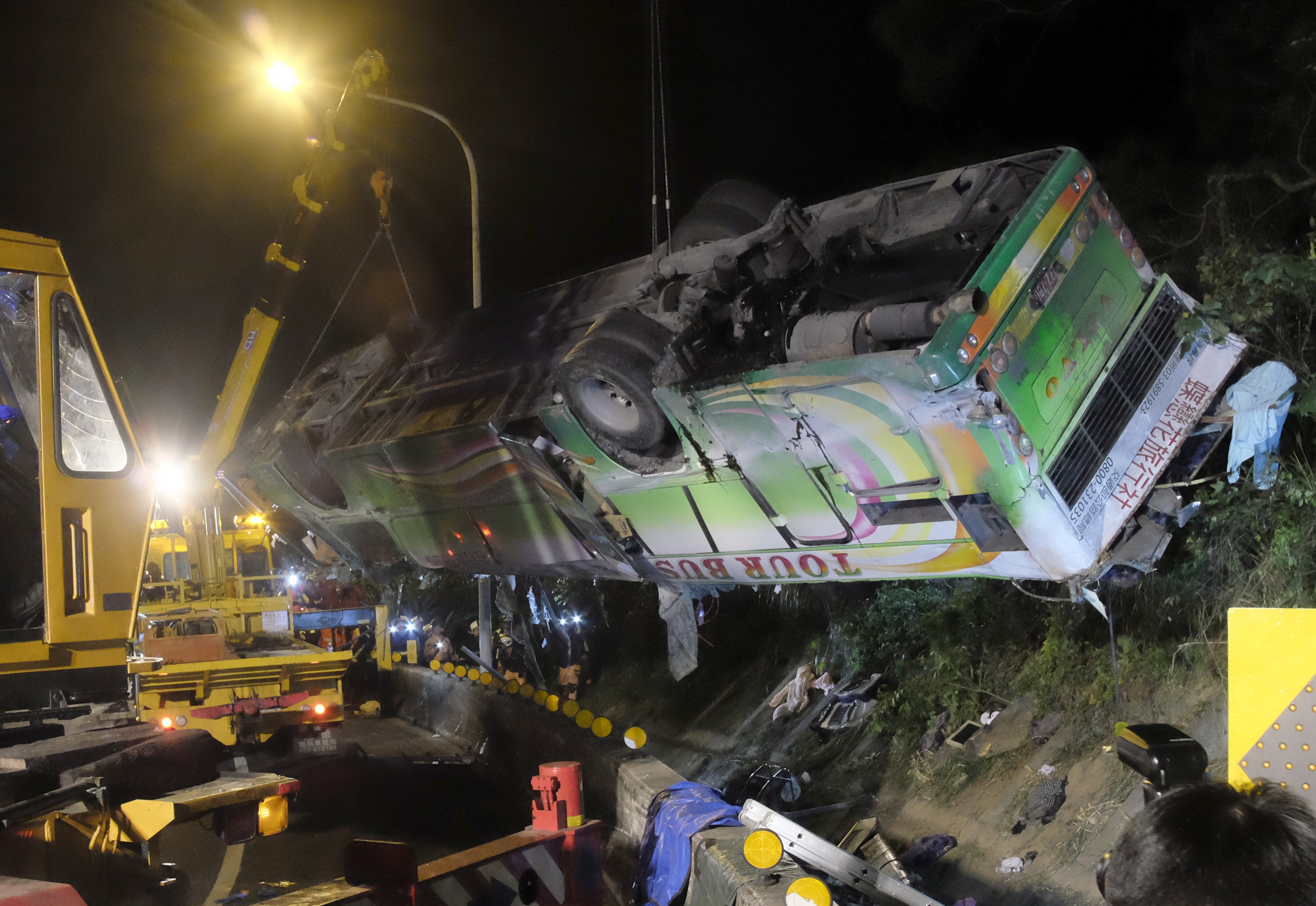 TAIWAN-BUS-ACCIDENT