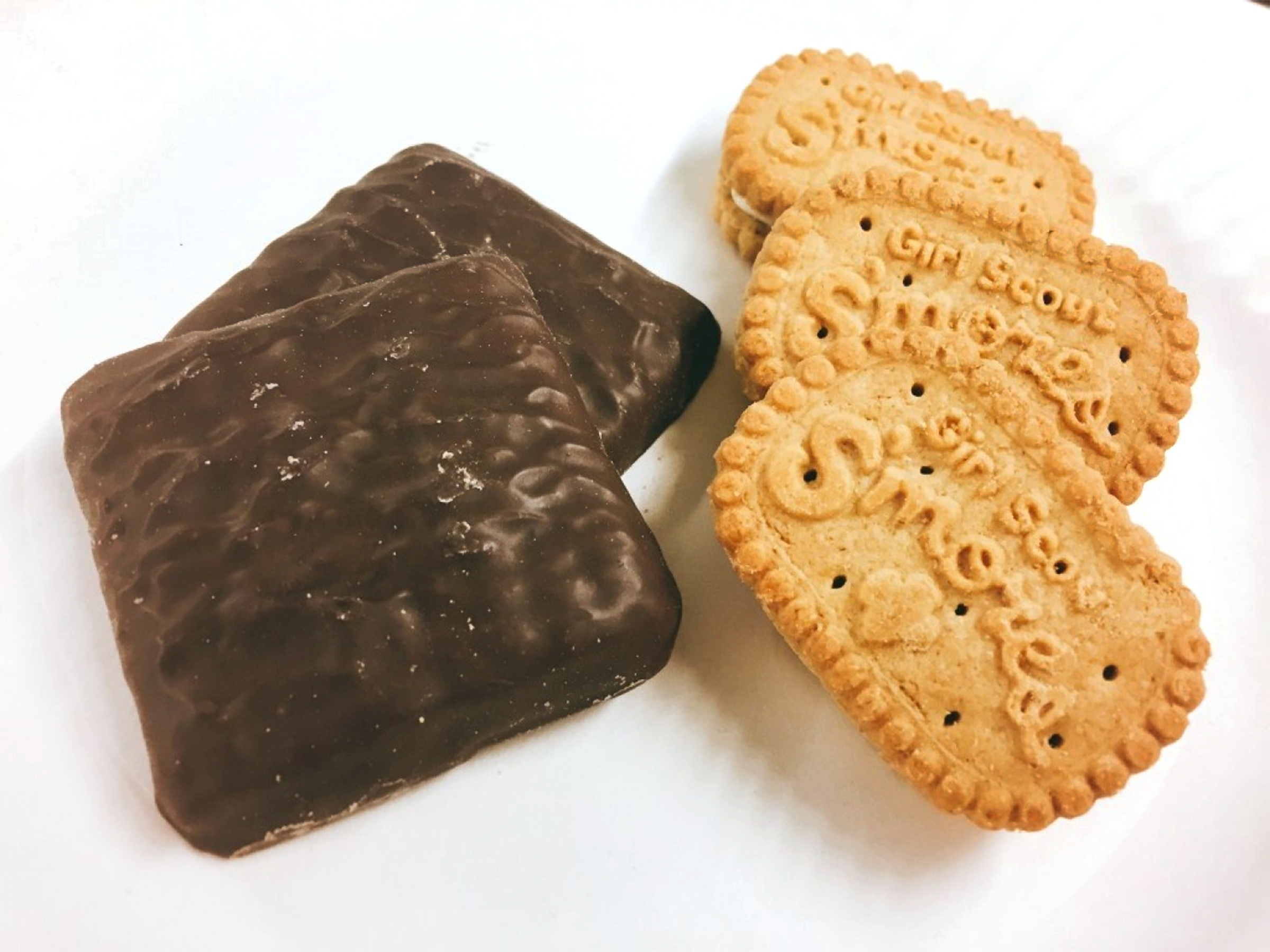 The new Smores Girl Scout cookies from the Girl Scouts two bakeries. (The Washington Post&mdash;Getty Images)