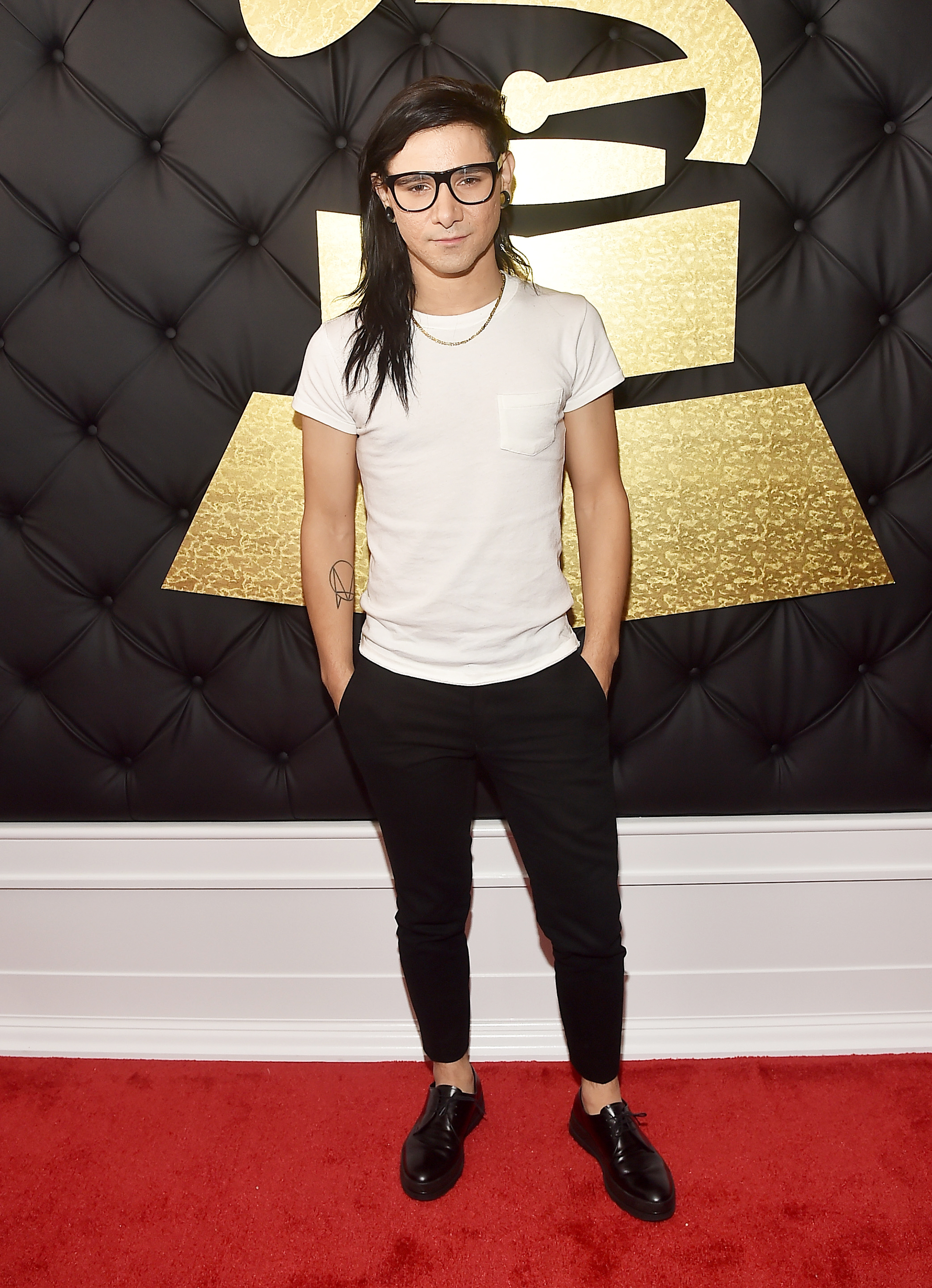 Skrillex attends The 59th GRAMMY Awards at STAPLES Center, on Feb. 12, 2017 in Los Angeles.