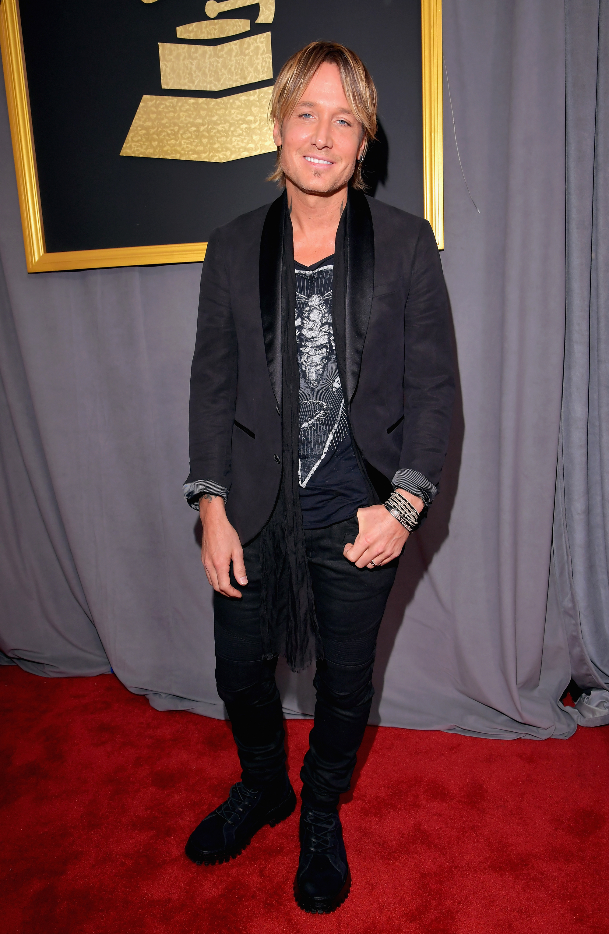 Keith Urban attends the 59th GRAMMY Awards at STAPLES Center, on Feb. 12, 2017 in Los Angeles.