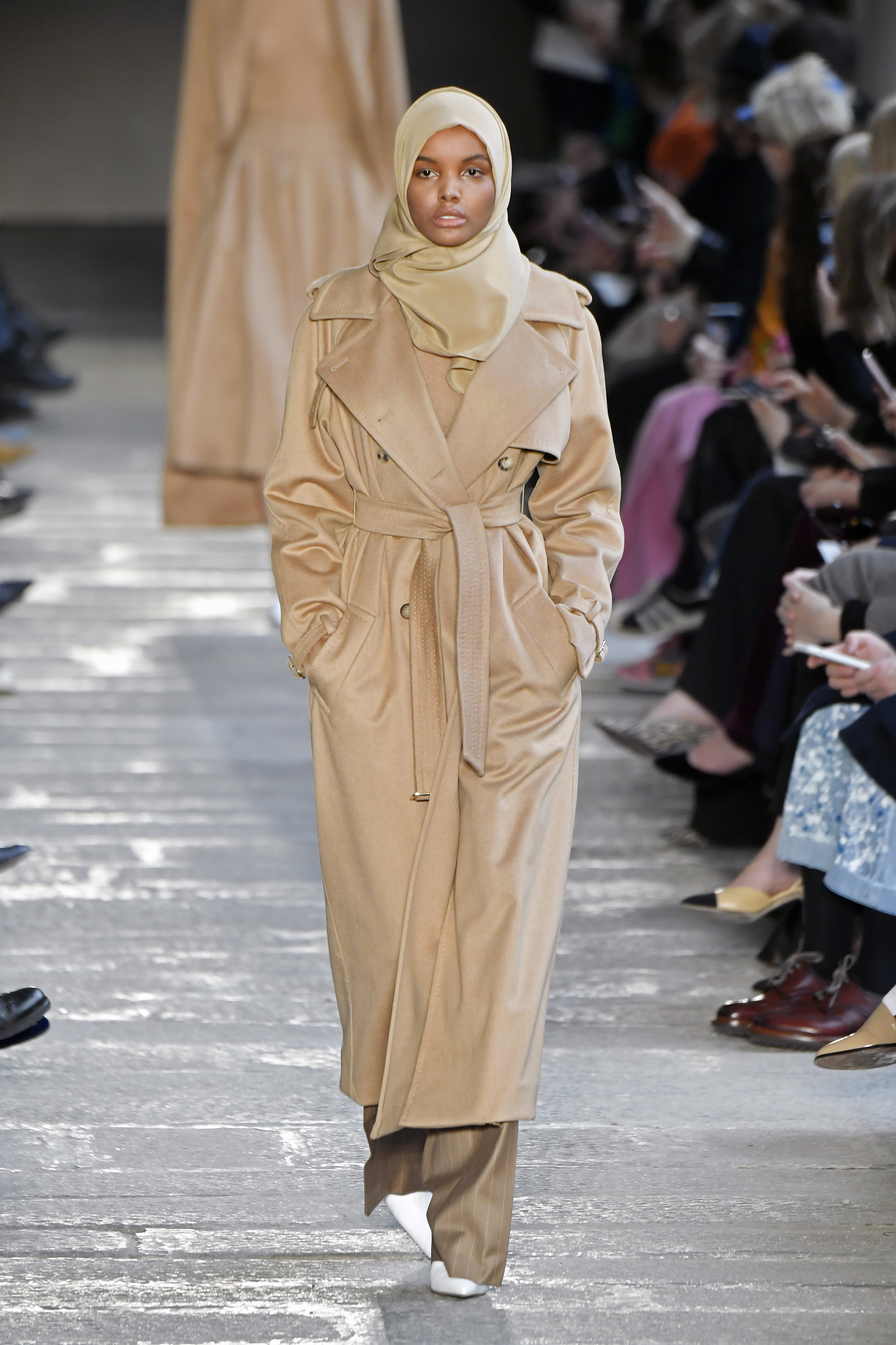 MILAN, ITALY - FEBRUARY 23: Halima Aden walks the runway at the Max Mara show during Milan Fashion Week Fall/Winter 2017/18 on February 23, 2017 in Milan, Italy. (Photo by Victor Boyko/Getty Images) (Victor Boyko—Getty Images)
