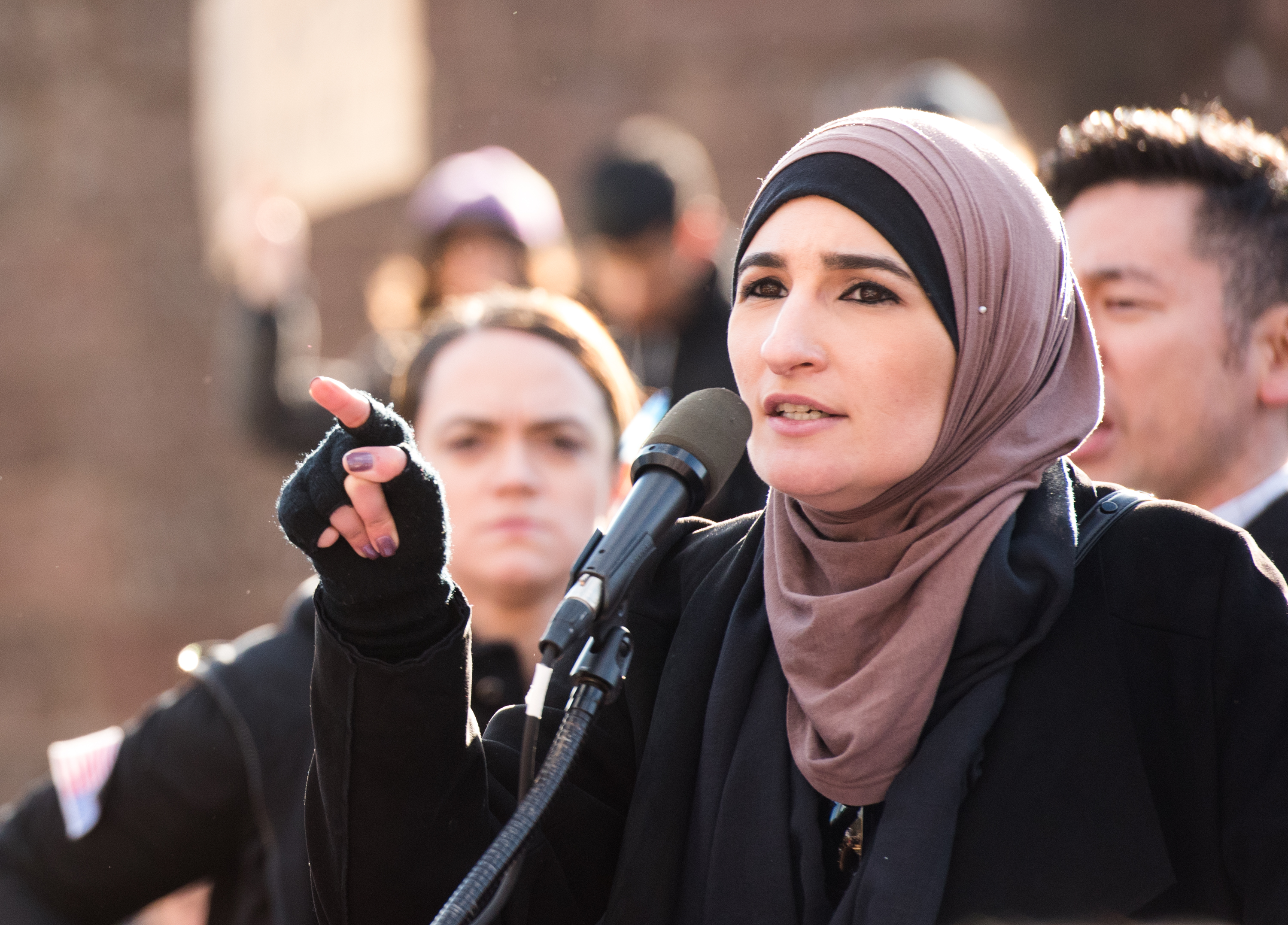 Demonstrators Protest Muslim Travel Ban In New York City