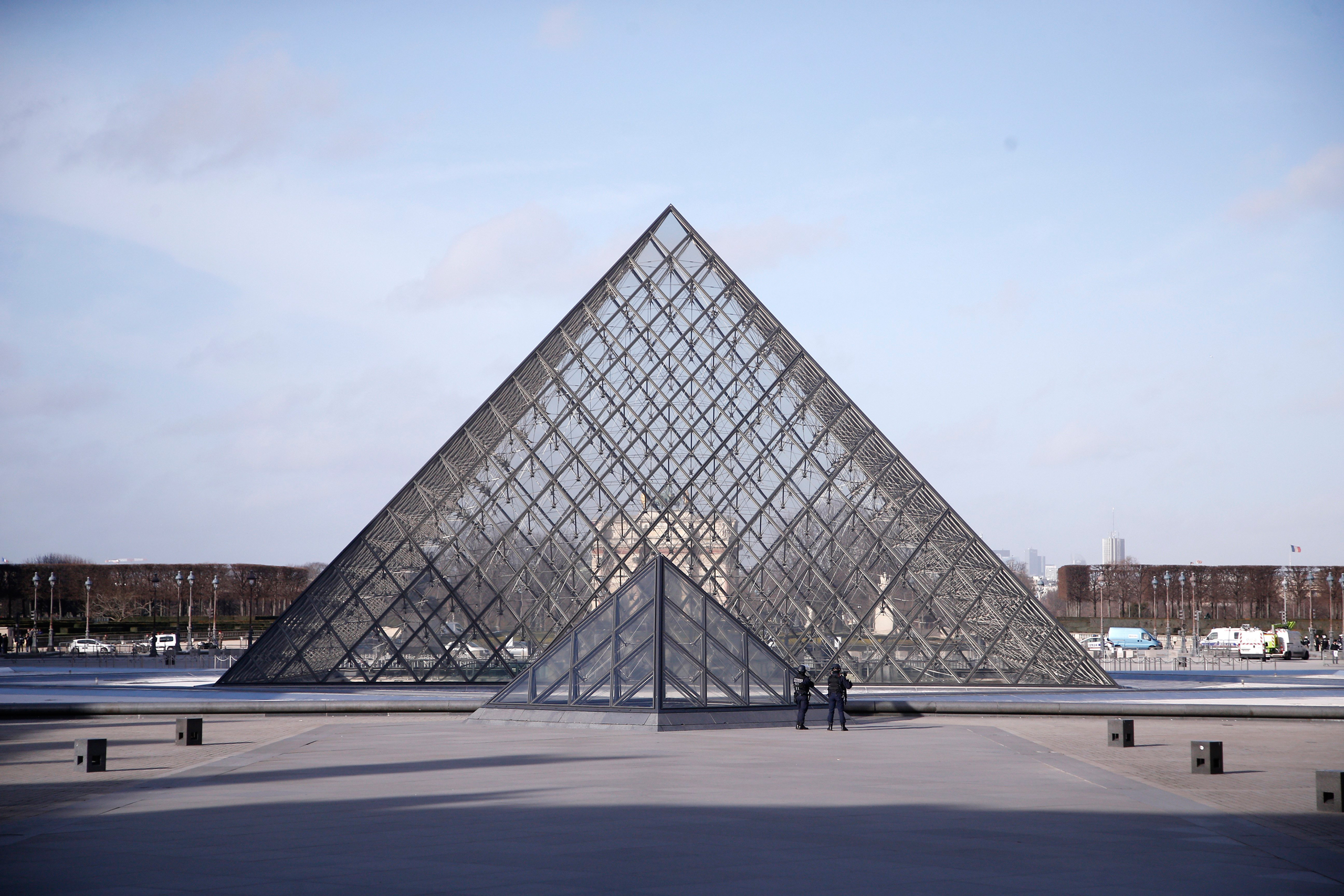 The Louvre Pyramid, one of I.M. Pei's greatest designs. (Thibault Camus—AP)