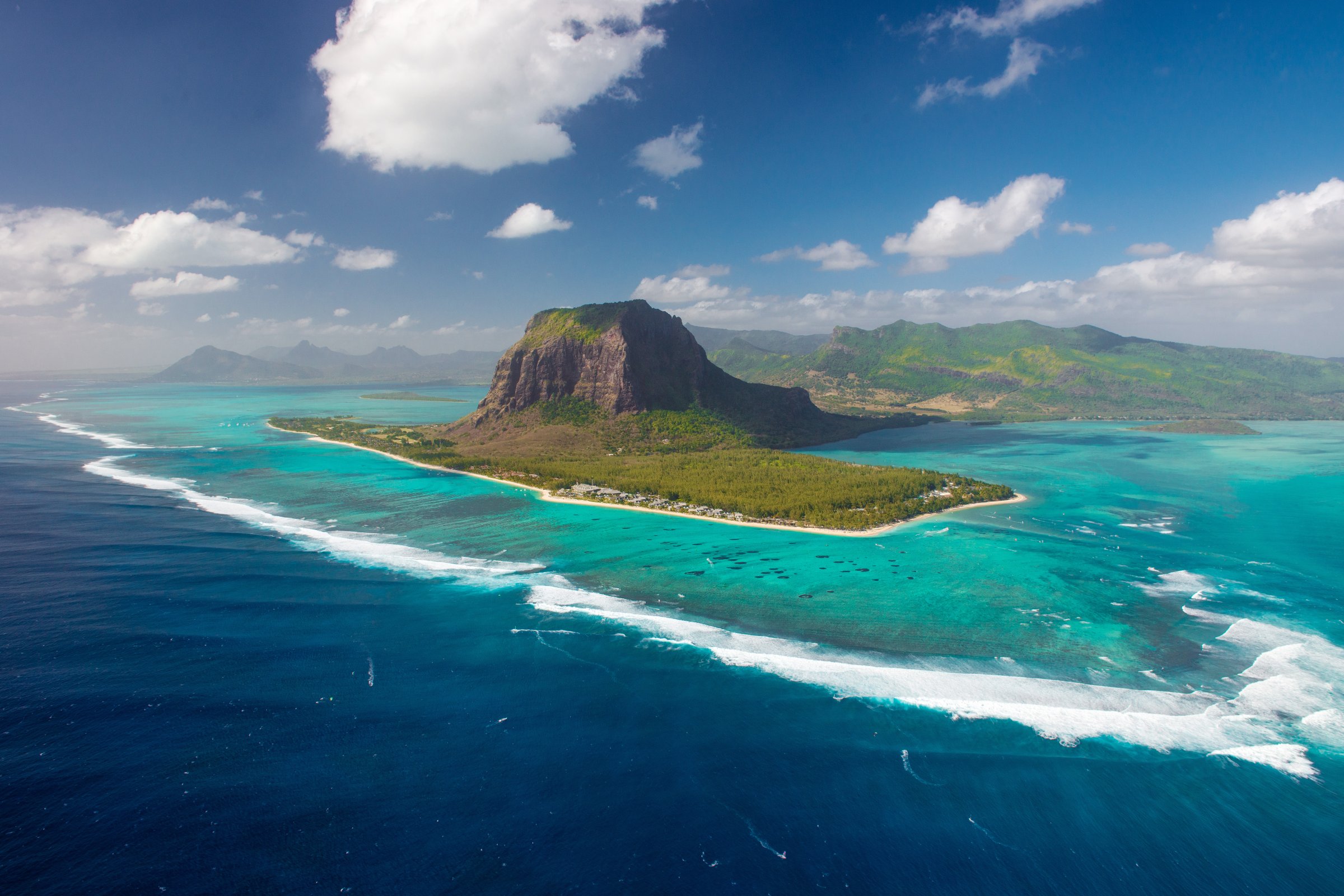 All alone: Tiny Mauritius, between Madagascar and India, marks the spot where a continent once lay