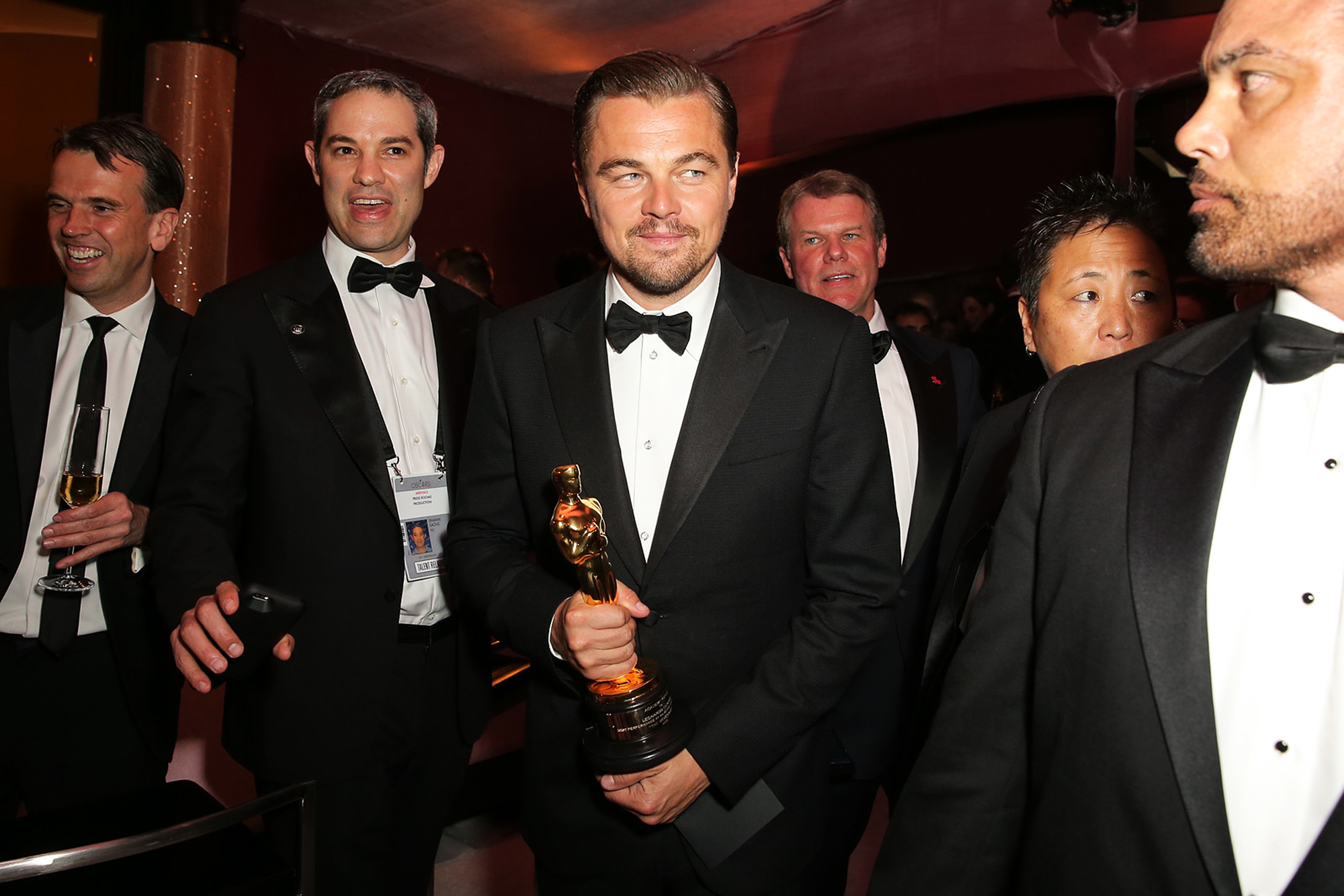Leonardo DiCaprio at the 88th Annual Academy Awards, Governor's Ball in Los Angeles, on Feb. 28,  2016.