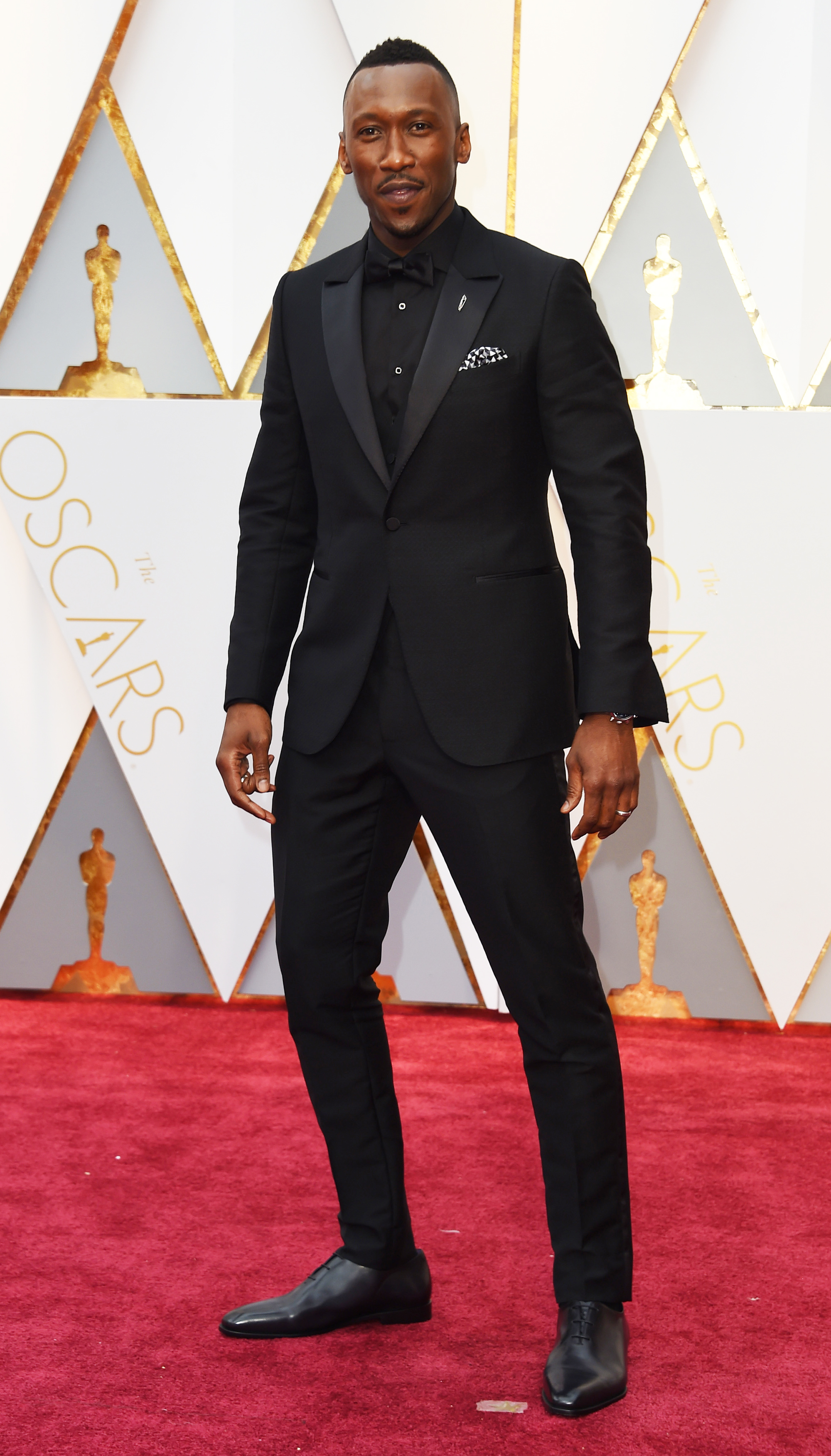 Mahershala Ali on the red carpet for the 89th Oscars, on Feb. 26, 2017 in Hollywood, Calif.
