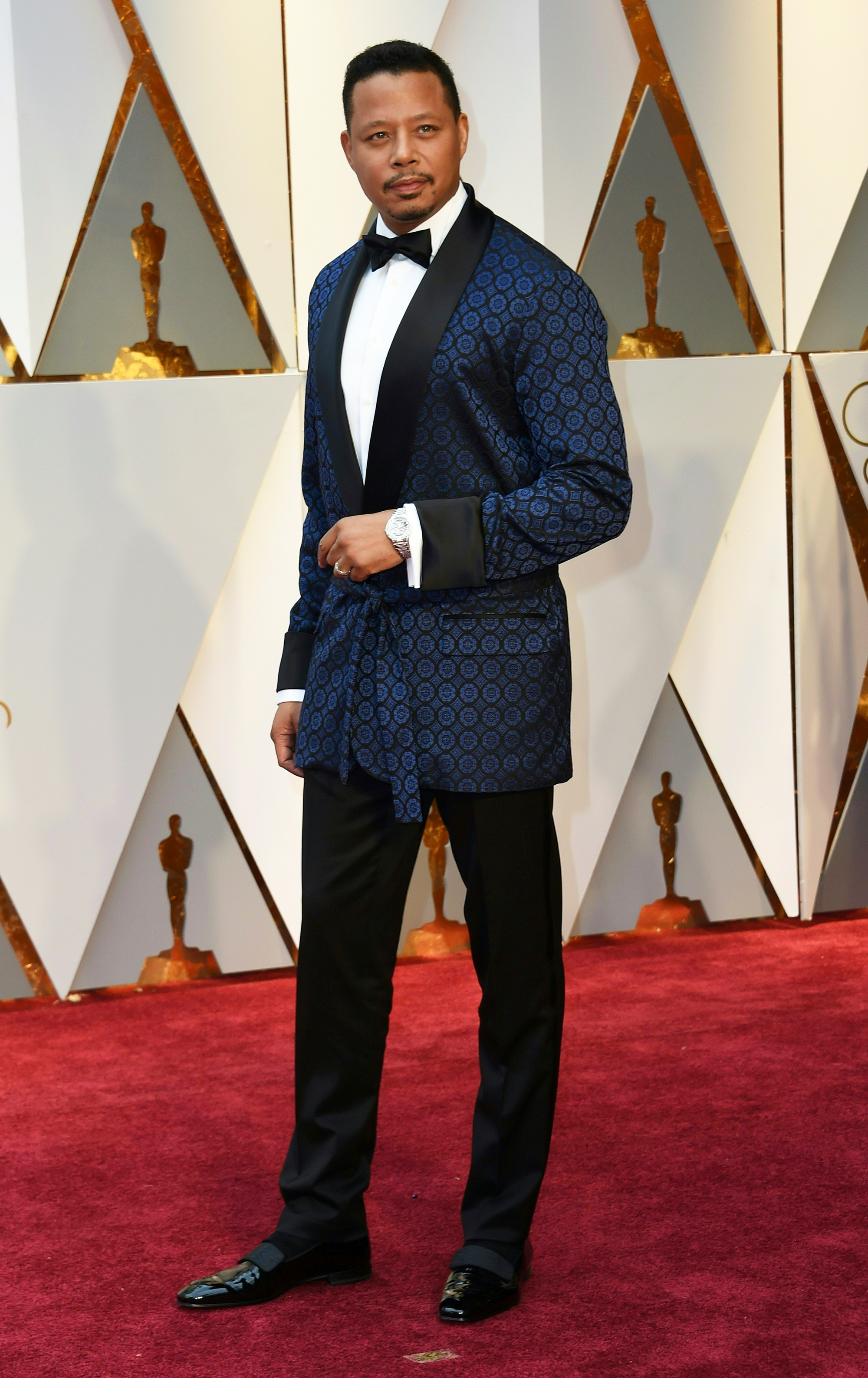 Terrence Howard on the red carpet for the 89th Oscars, on Feb. 26, 2017 in Hollywood, Calif.