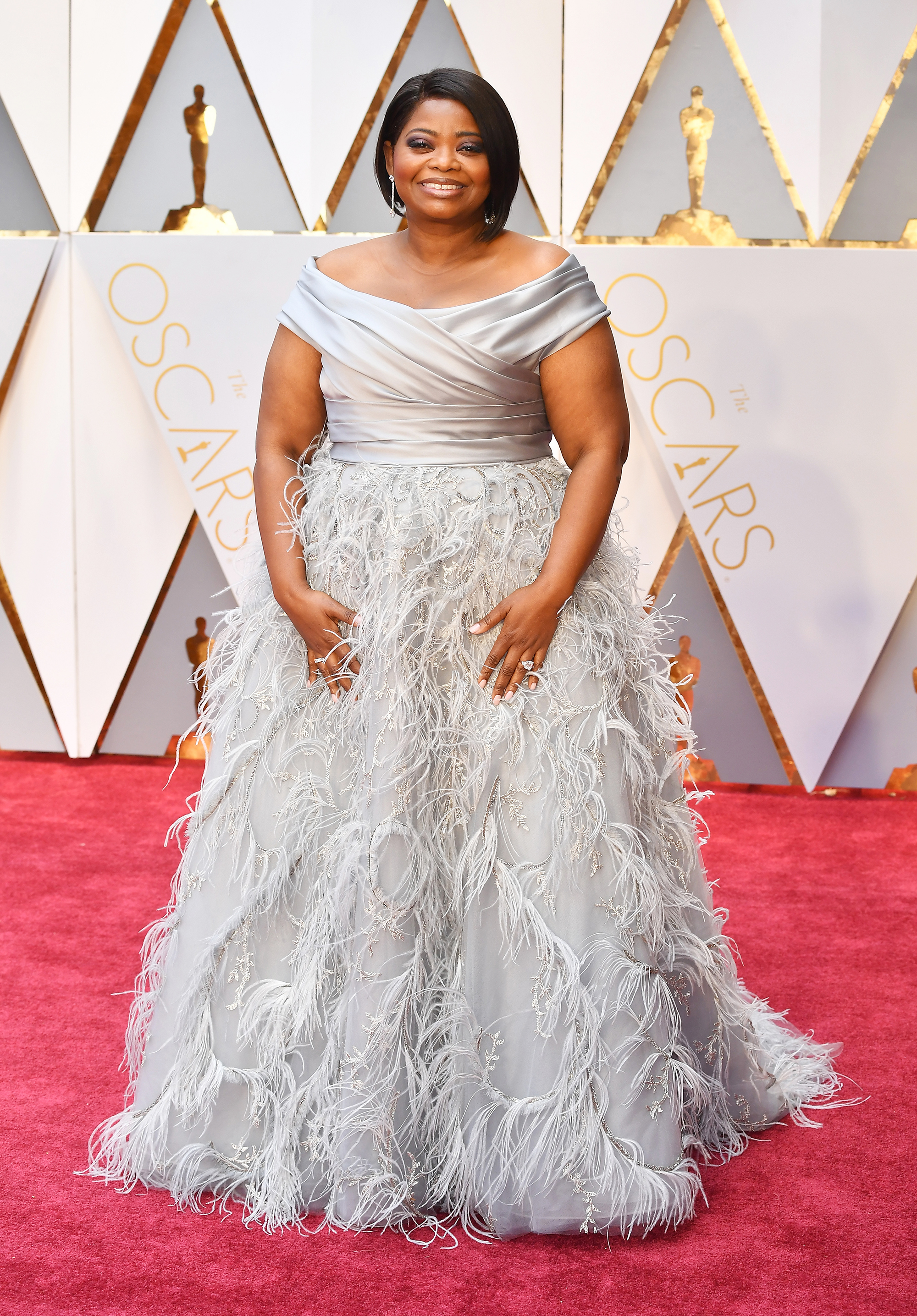 Octavia Spencer on the red carpet for the 89th Oscars, on Feb. 26, 2017 in Hollywood, Calif.