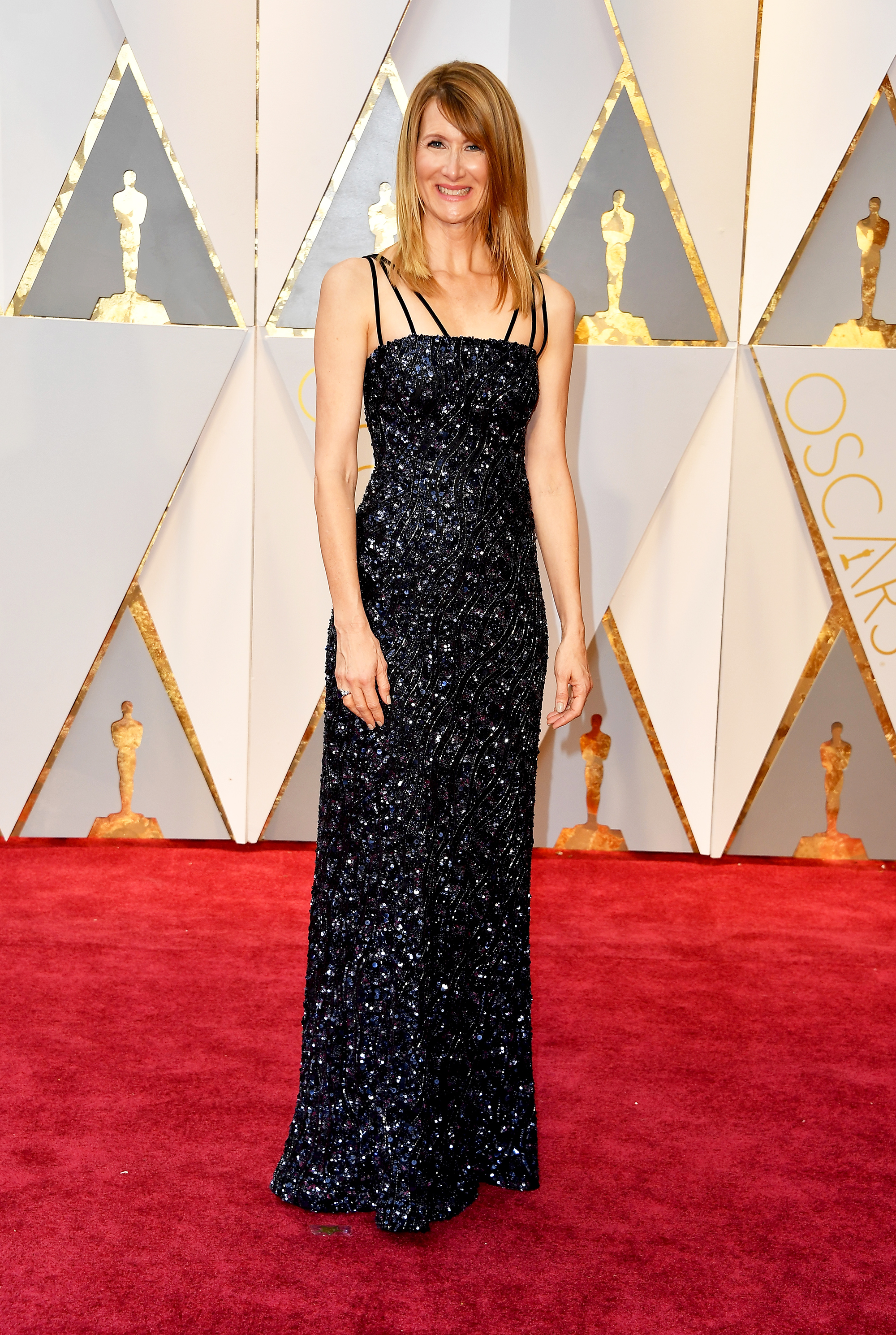 Laura Dern on the red carpet for the 89th Oscars, on Feb. 26, 2017 in Hollywood, Calif.