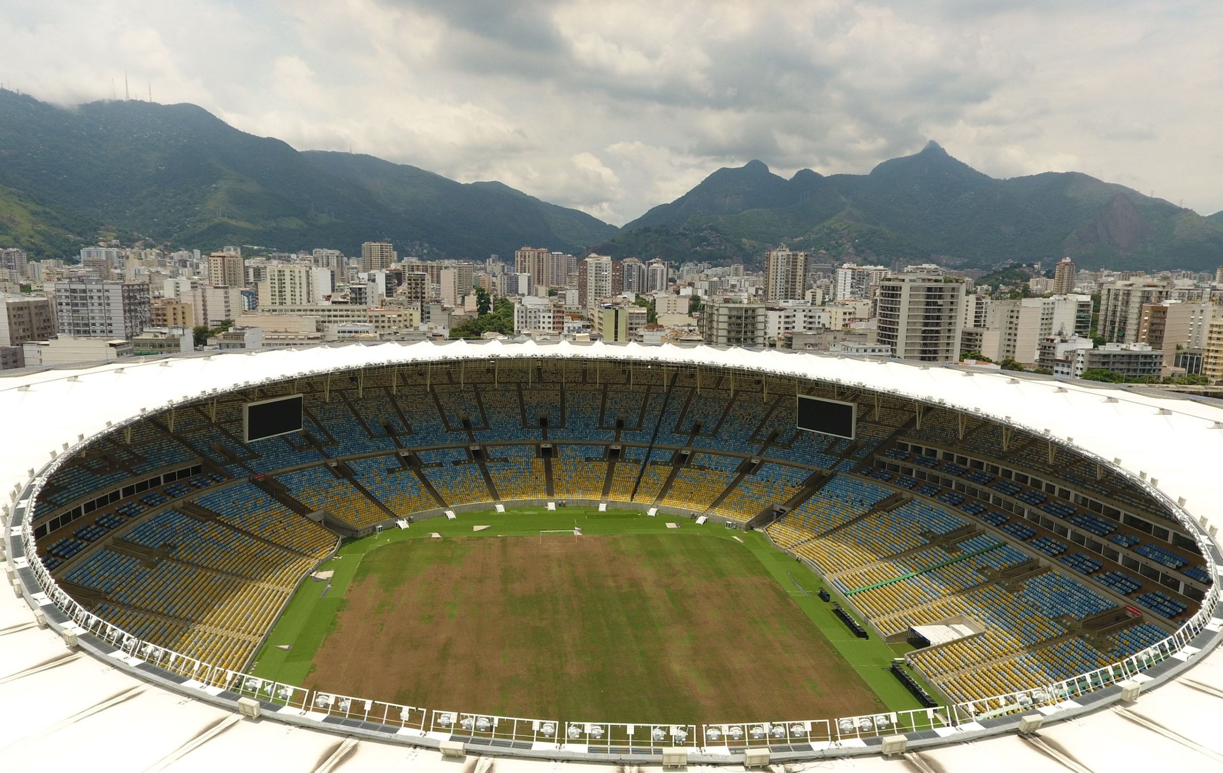 View of the world-famous Maracana Stadium in Rio de Janeiro on Jan.18, 2017.
