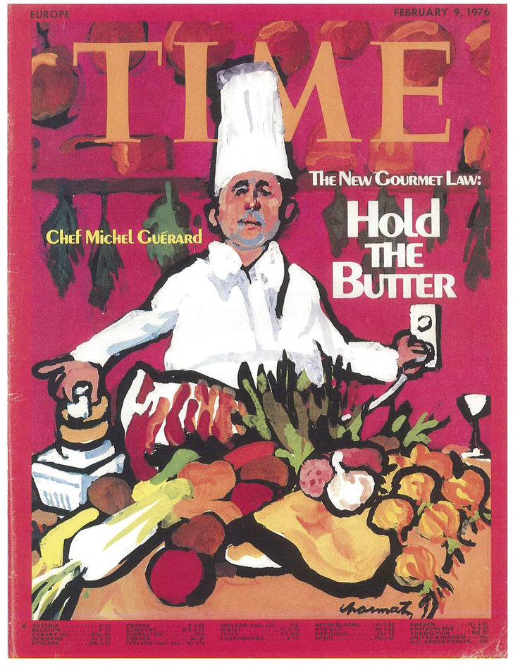 Michel Guérard on the cover of TIME's European edition in 1976 (TIME)