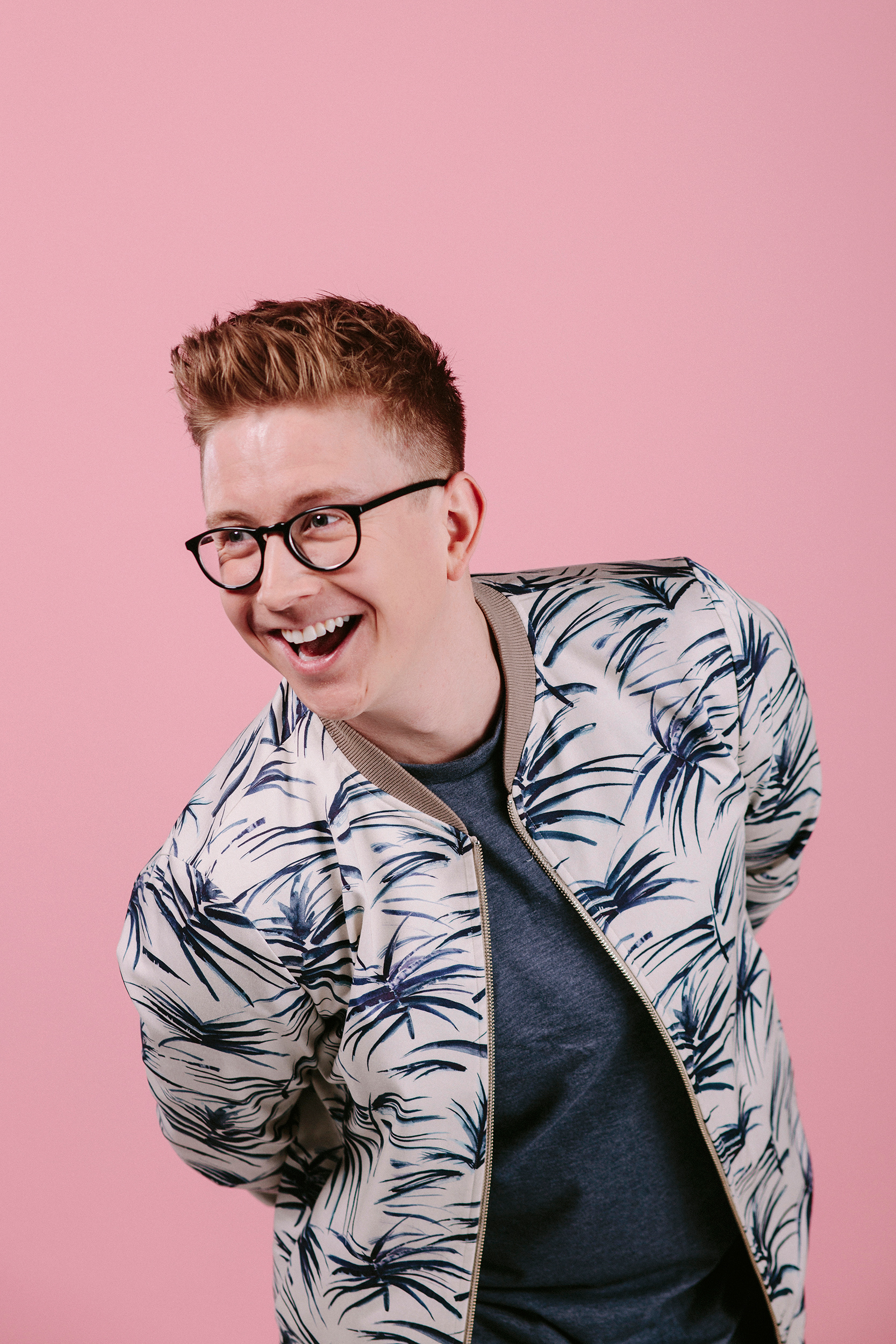 Tyler Oakley photographed for Time in Los Angeles on Feb. 8, 2017. (Brinson+Banks for Time)