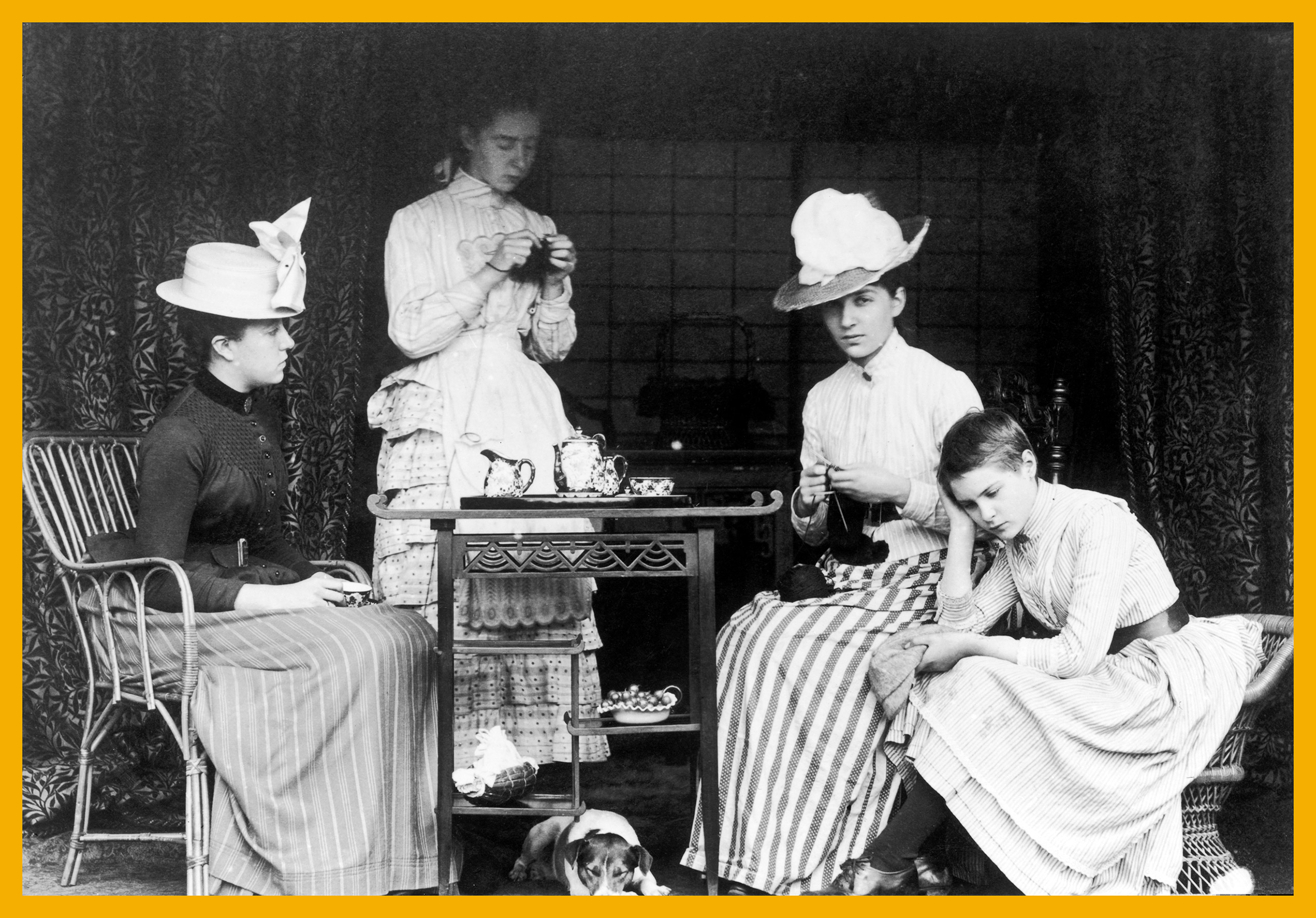Victorian tea party, circa 1895. (Hulton Archive—Getty Images)