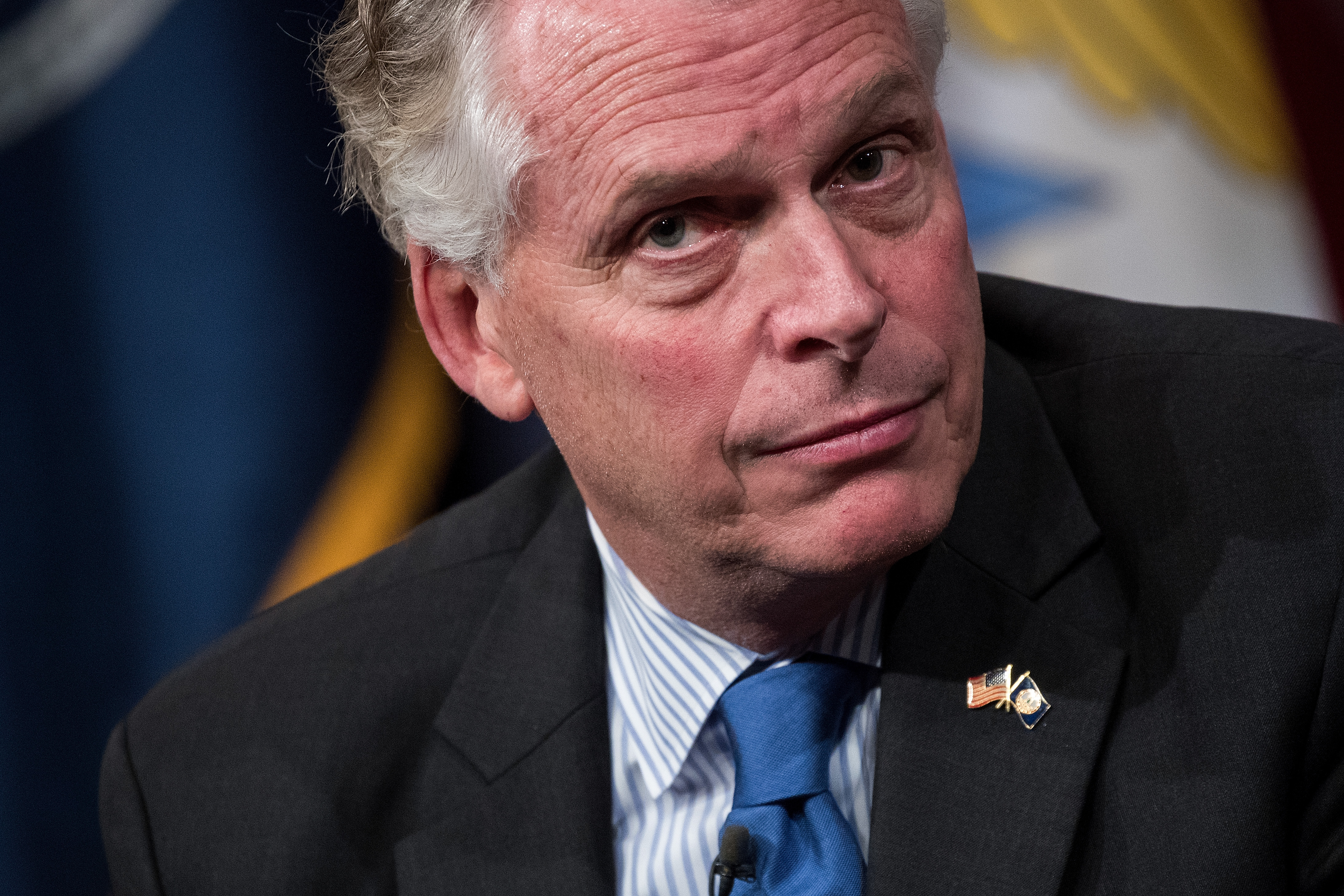 WASHINGTON, DC - JANUARY 25:  Virginia Governor Terry McAuliffe listens to a question during a 'State of the States' event at the Newseum, January 25, 2017 in Washington, DC. The National Governors Association will hold their annual winter meeting in Washington next month. (Photo by Drew Angerer/Getty Images) (Drew Angerer—Getty Images)
