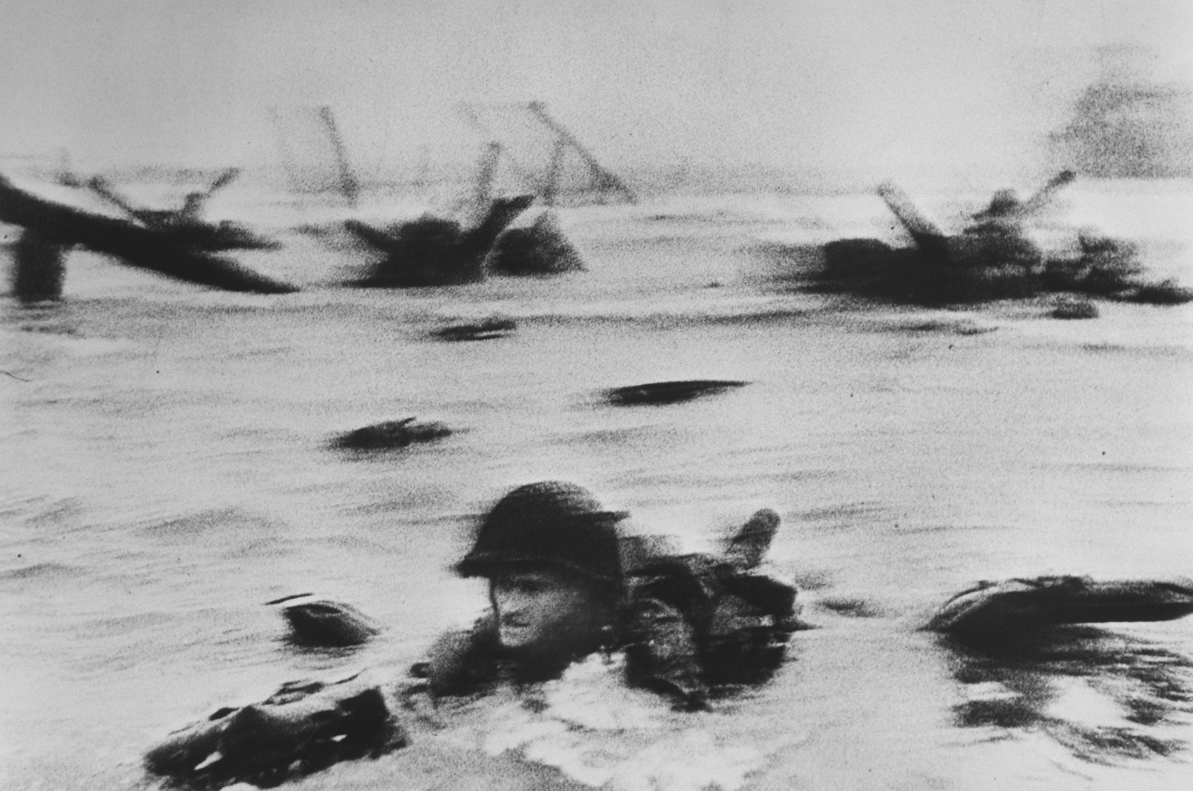 FRANCE. Normandy. June 6th, 1944. US troops assault Omaha Beach during the D-Day landings (first assault).