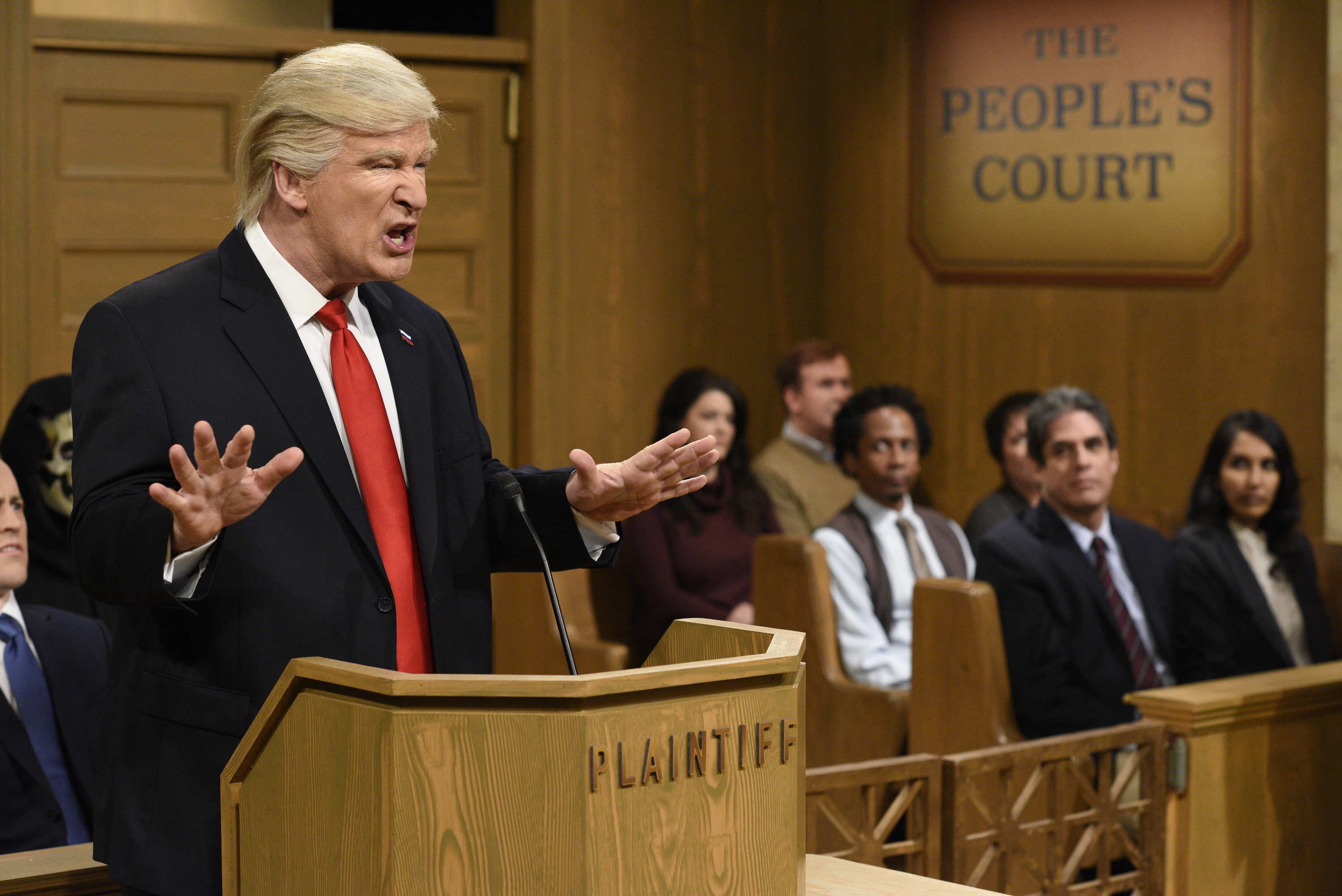 Alec Baldwin as President Donald Trump for Saturday Night LIve on February 11, 2017. (NBC—NBCU Photo Bank via Getty Images)
