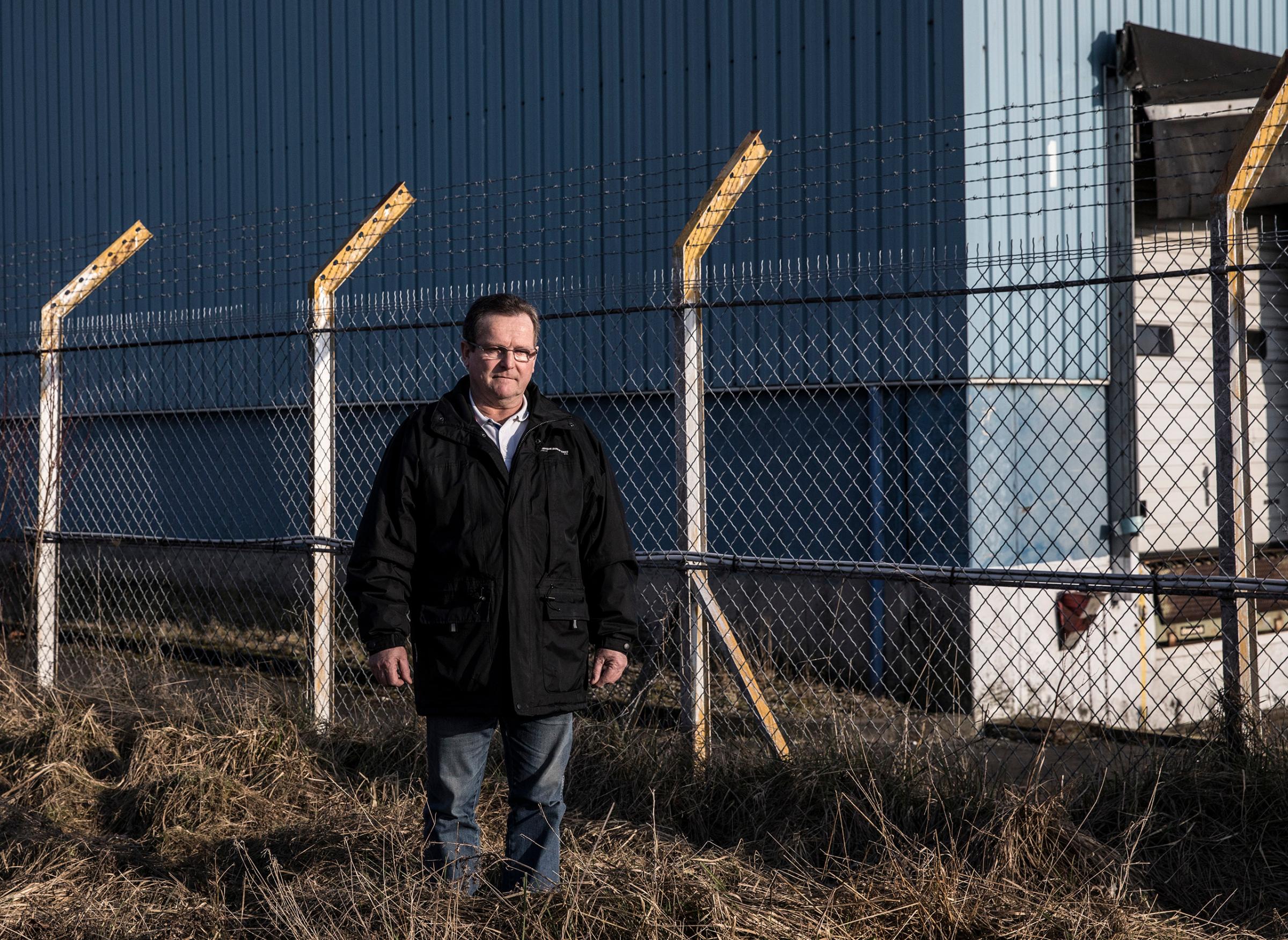 Alain Dupuis, 64, former Goodyear worker in Amiens, until it closed in 2014 after a violent battle between activists and police. Now the mayor of the tiny village of Bourdon, he is standing in front of the now-deserted Goodyear plant. "I am still thinking who to vote for. I have voted Socialist since 1981, but I've very disappointed with the left. More and more people in my village support Marine Le Pen. I think the National Front is still deeply racist."