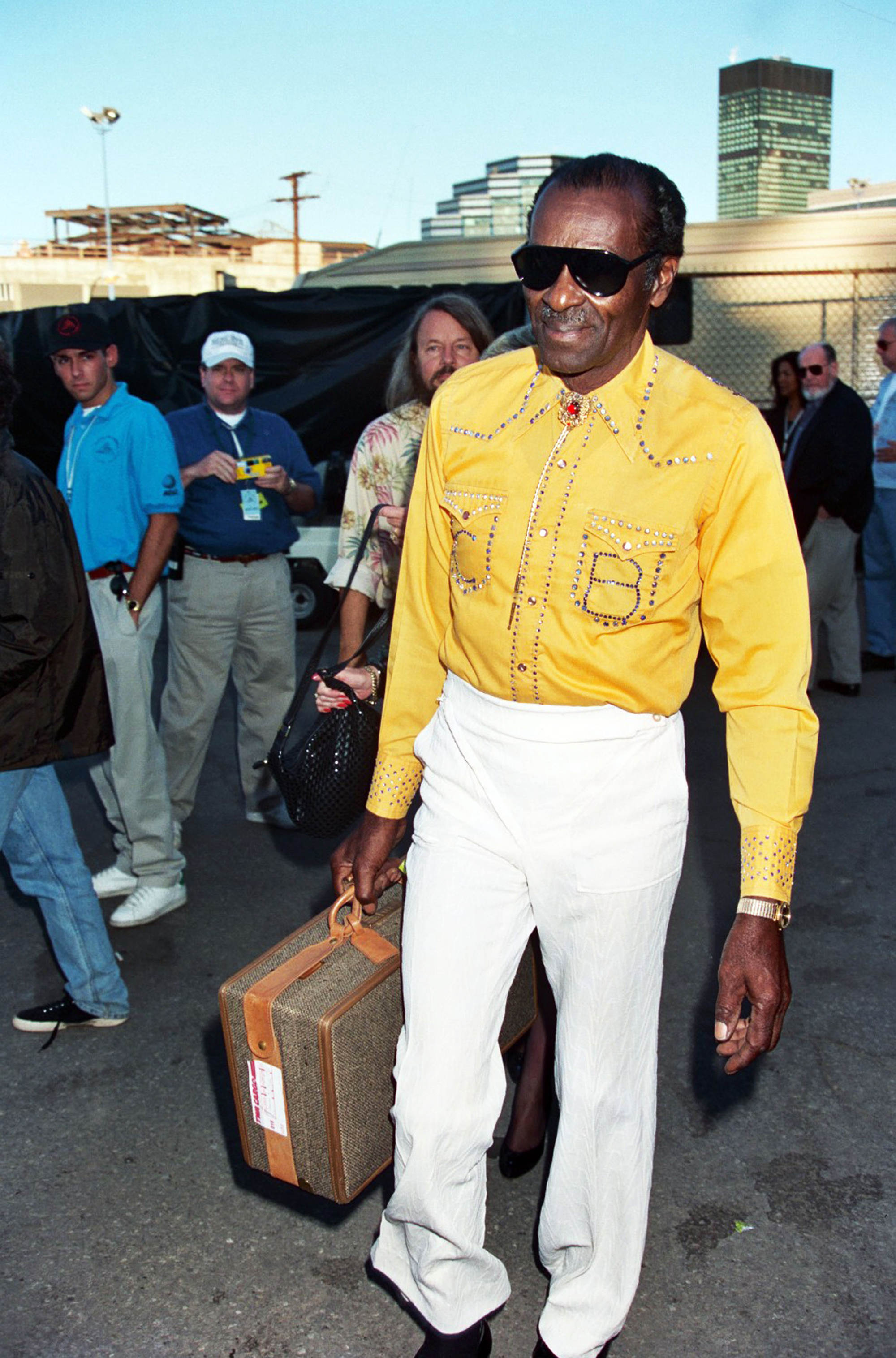Chuck Berry during the Grand Opening of the Rock and Roll Hall of Fame Museum in Cleveland Ohio, on Sept. 7, 1995.